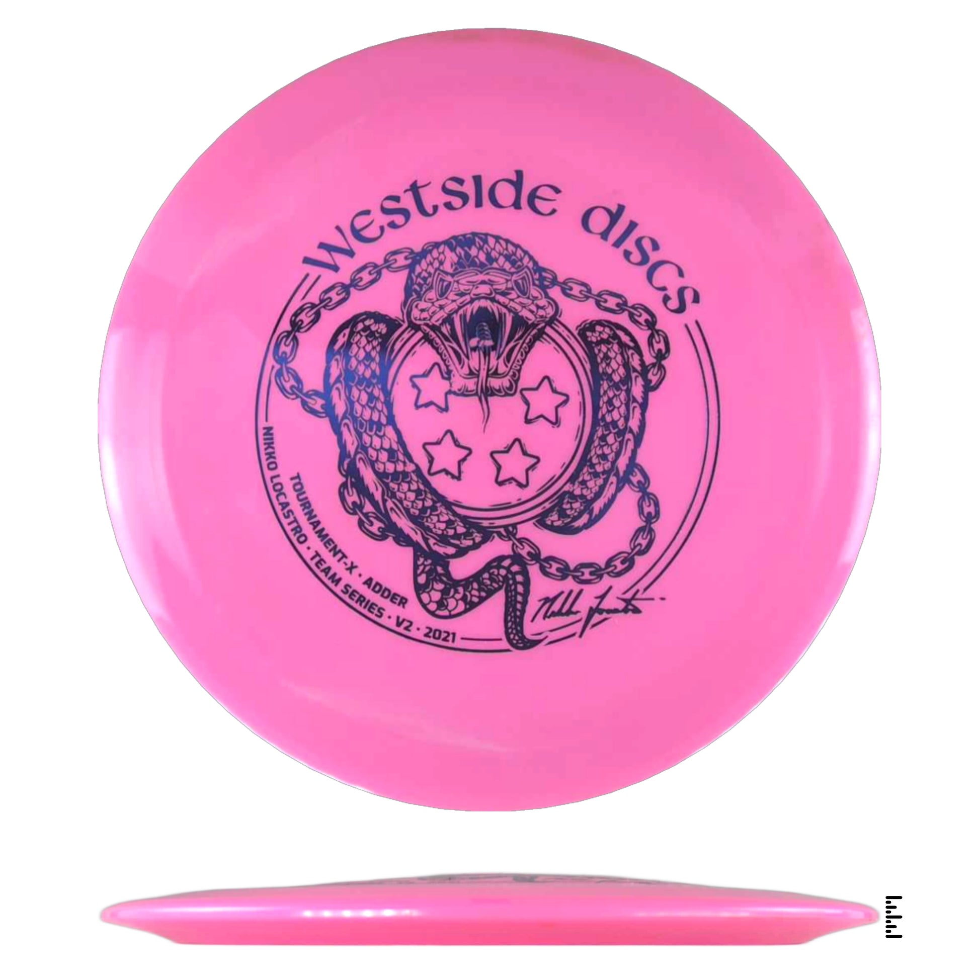 Westside Discs Adder disc golf disc in pink