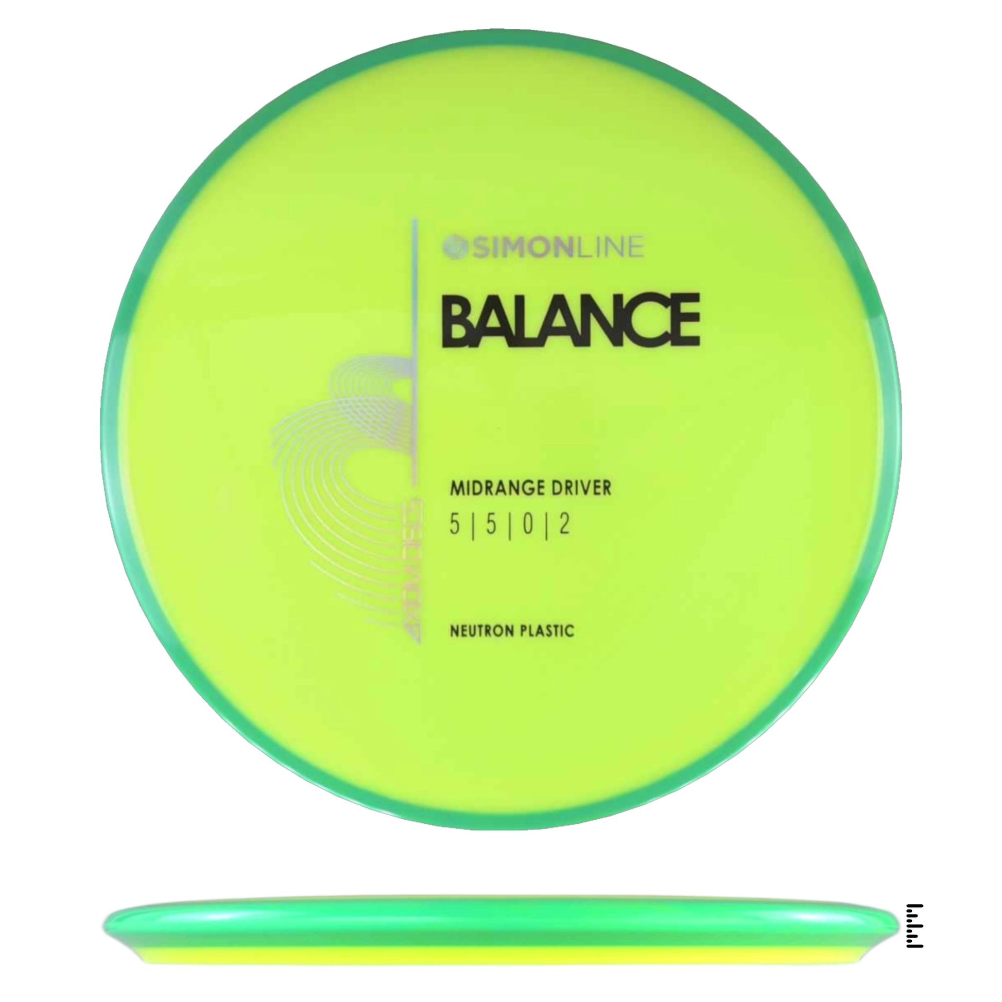 Axiom Discs Neutron Balance - Fluorescent Yellow / Light Green - Powergrip USA