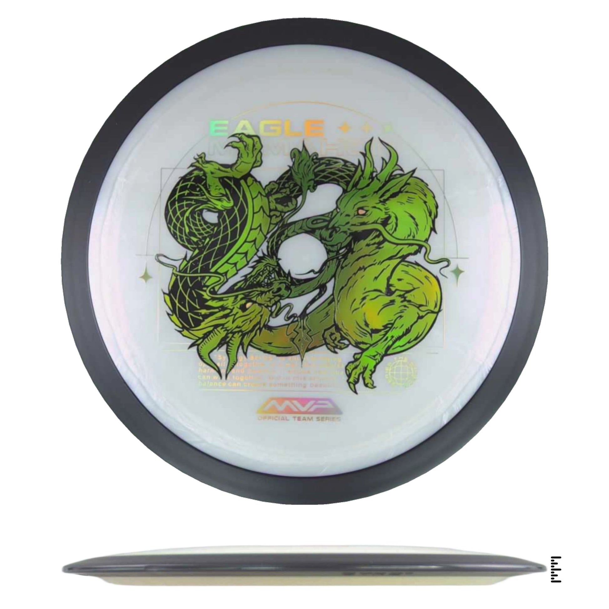 MVP Disc Sports Plasma Dimension - Eagle McMahon Team Series - White - Powergrip USA