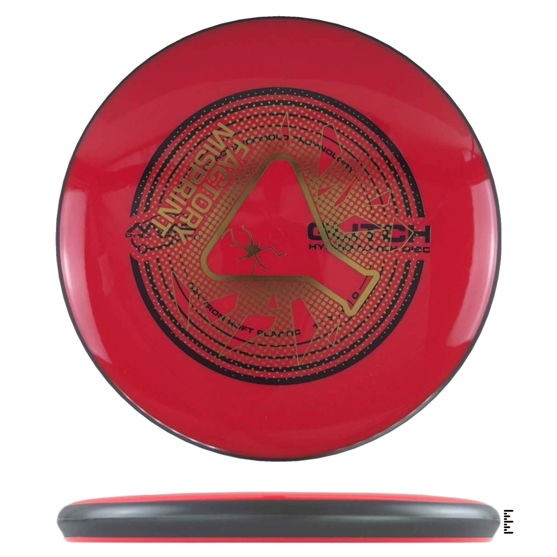 MVP Disc Sports Neutron Soft Glitch Factory Misprint - Red - Powergrip USA