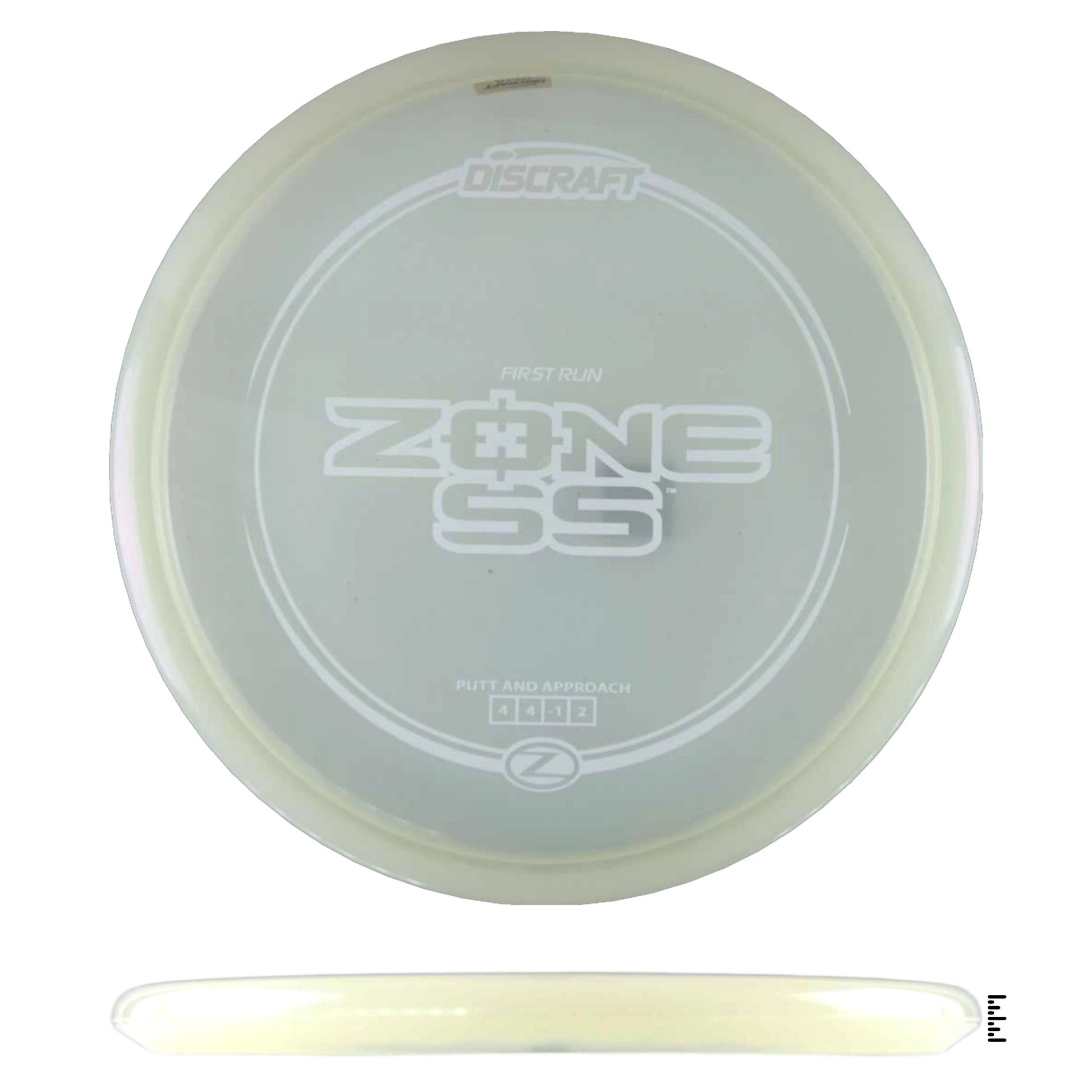 Discraft Z Line Zone SS - First Run - White - Powergrip USA