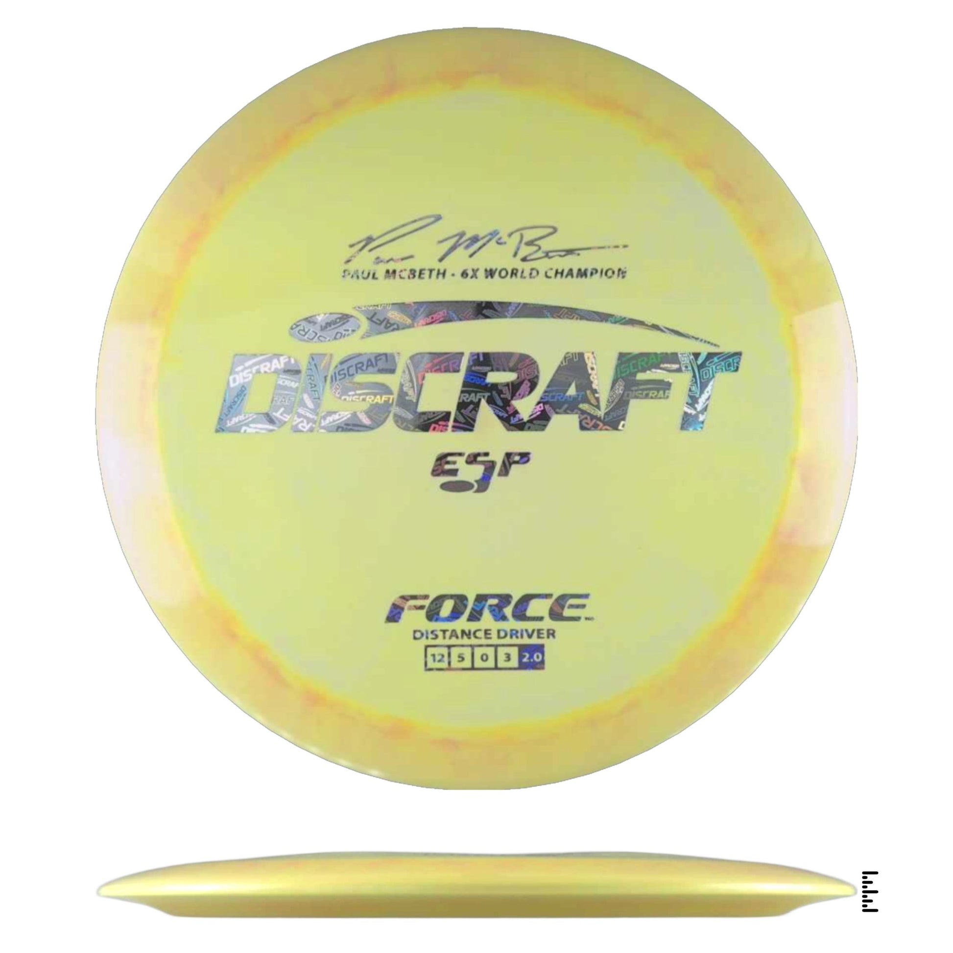 Discraft ESP Force Paul McBeth 5x - Lemon - Powergrip USA