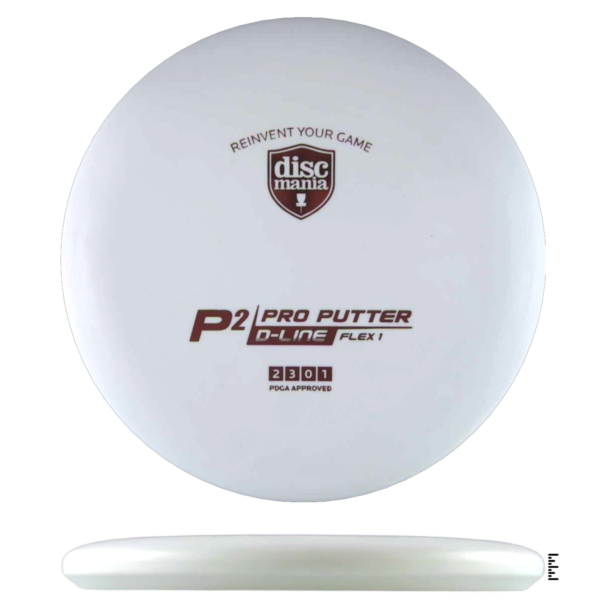 Discmania D - Line Flex 1 P2 Sky God Mini Stamp - White - Powergrip USA
