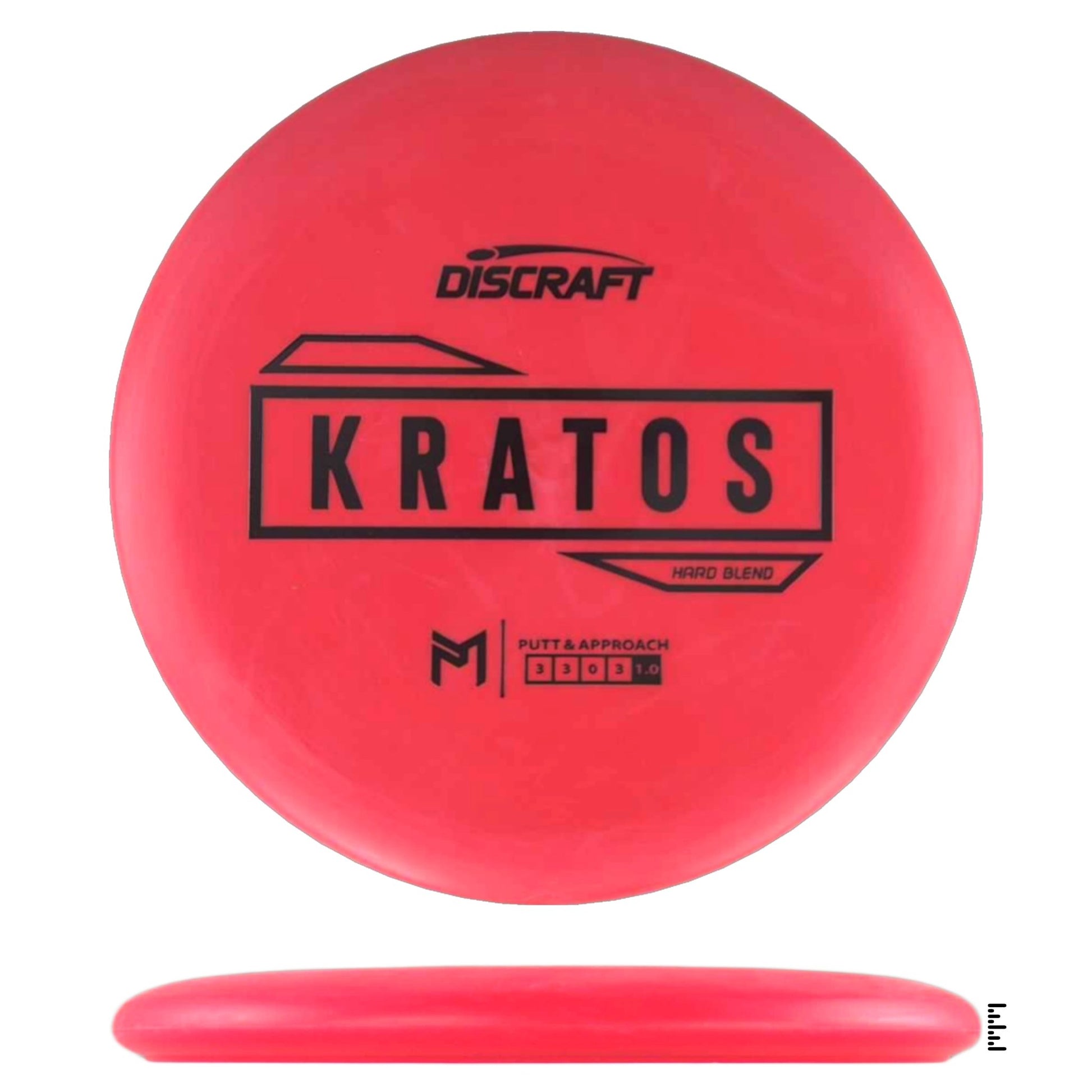 Discraft Putter Line Hard Kratos - Red - Powergrip USA