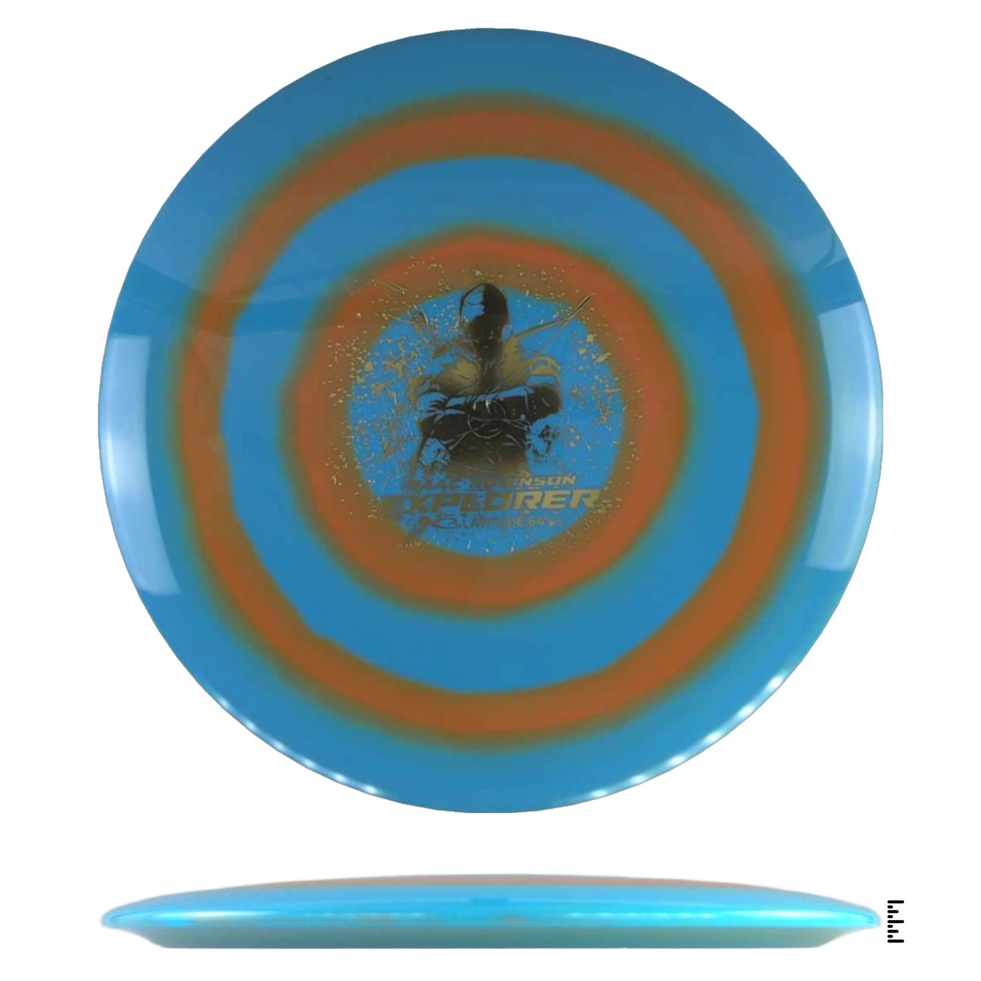 Latitude 64 Gold Bullseye Explorer - Isaac Robinson Team Series 2025 - Orange / Blue - Powergrip USA