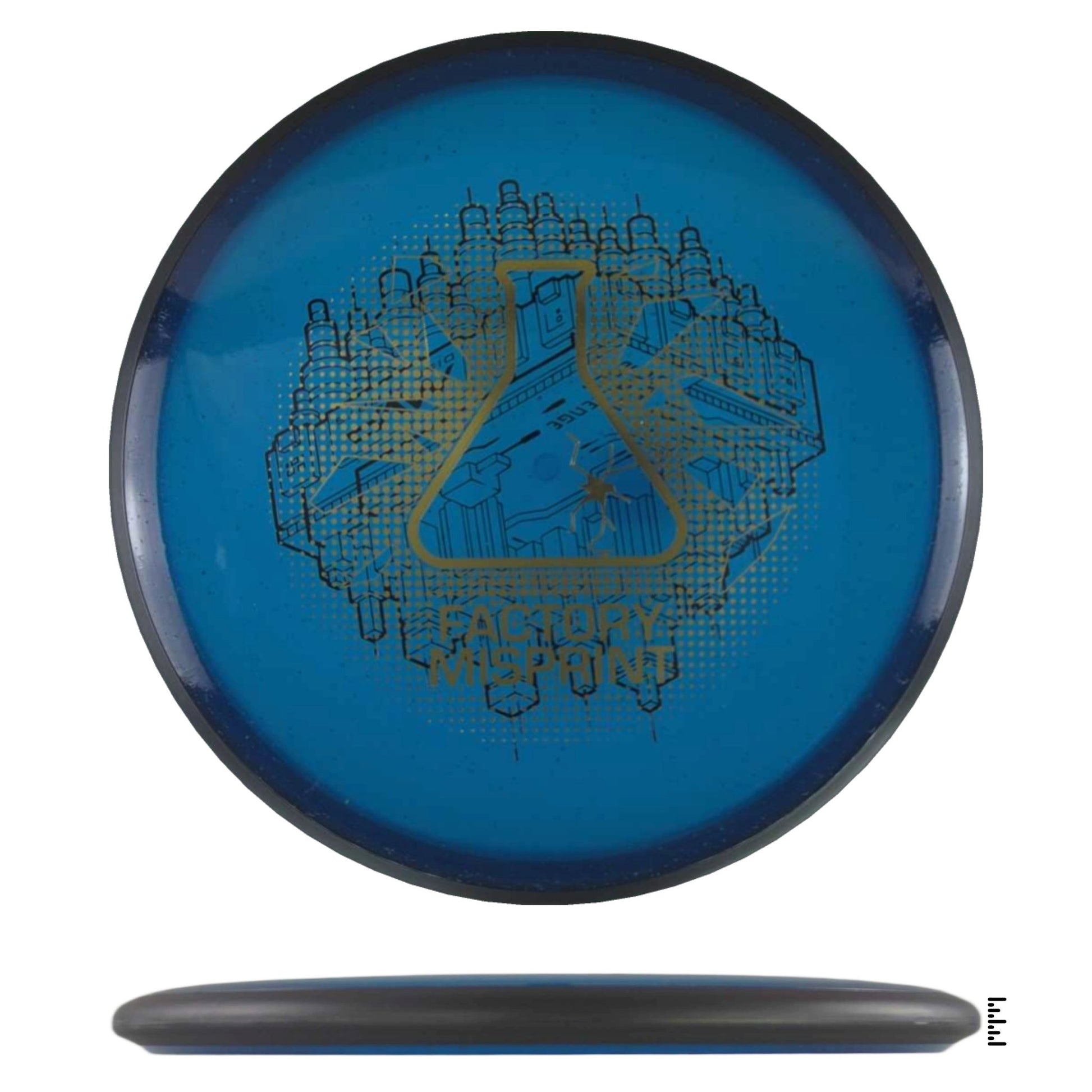 MVP Disc Sports Particle Glow Proton Uplink Factory Misprint - Blue - Powergrip USA