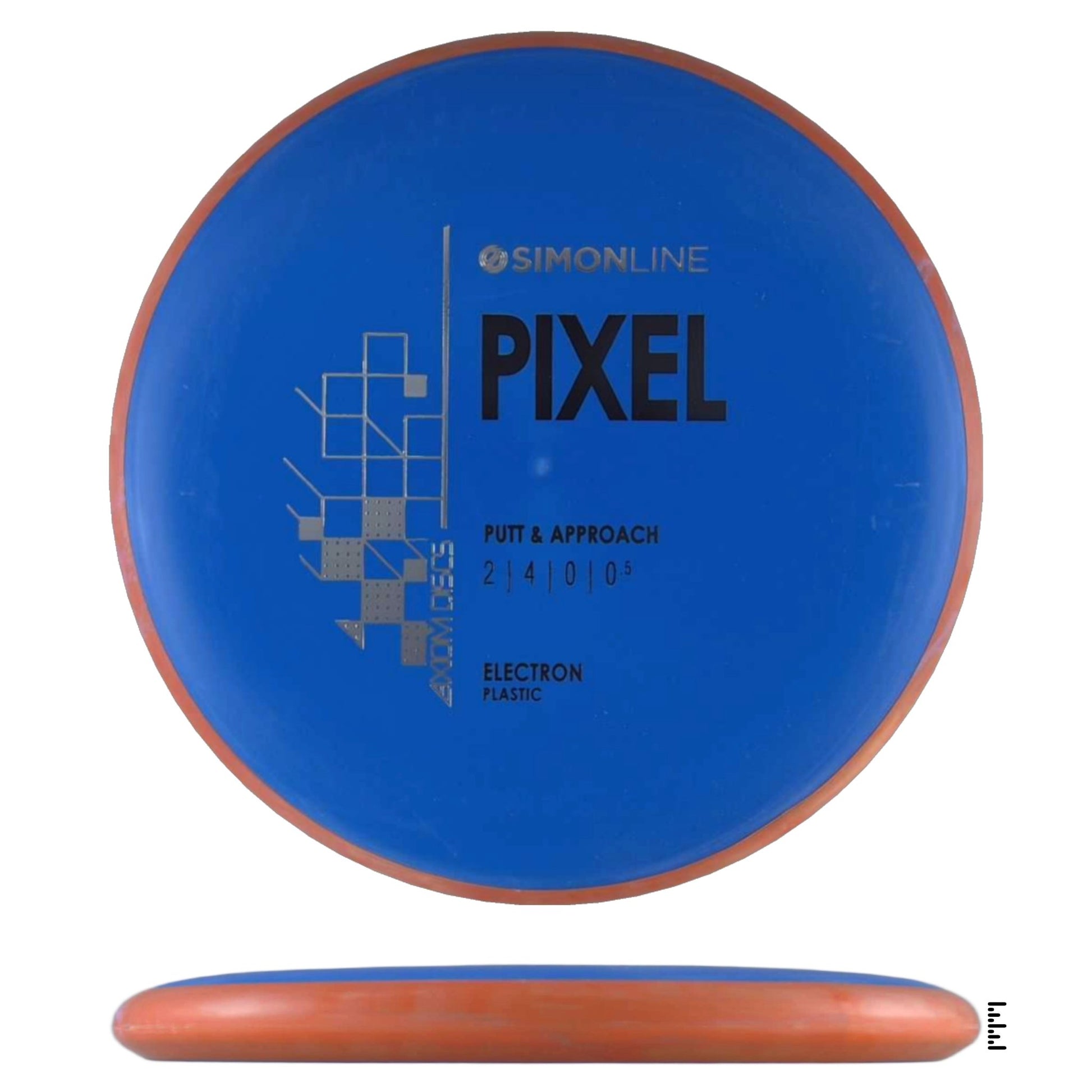 Axiom Discs Simon Line Electron Pixel - Blue / Orange - Powergrip USA