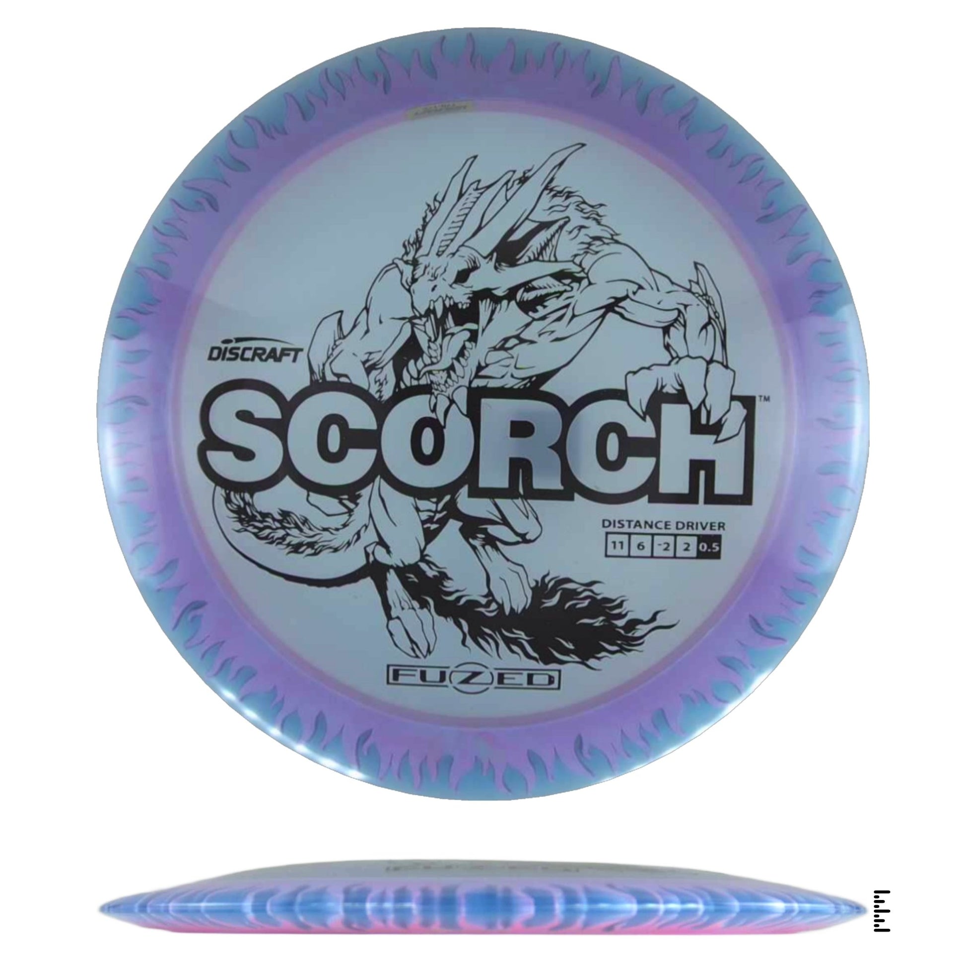 Discraft Fuzed Line Scorch - Light Blue / Pink - Powergrip USA