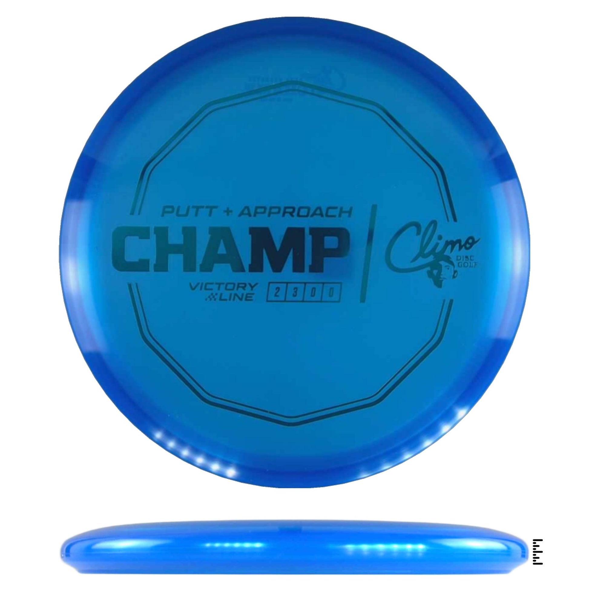 Climo Disc Golf Victory Line Champ - Blue - Powergrip USA