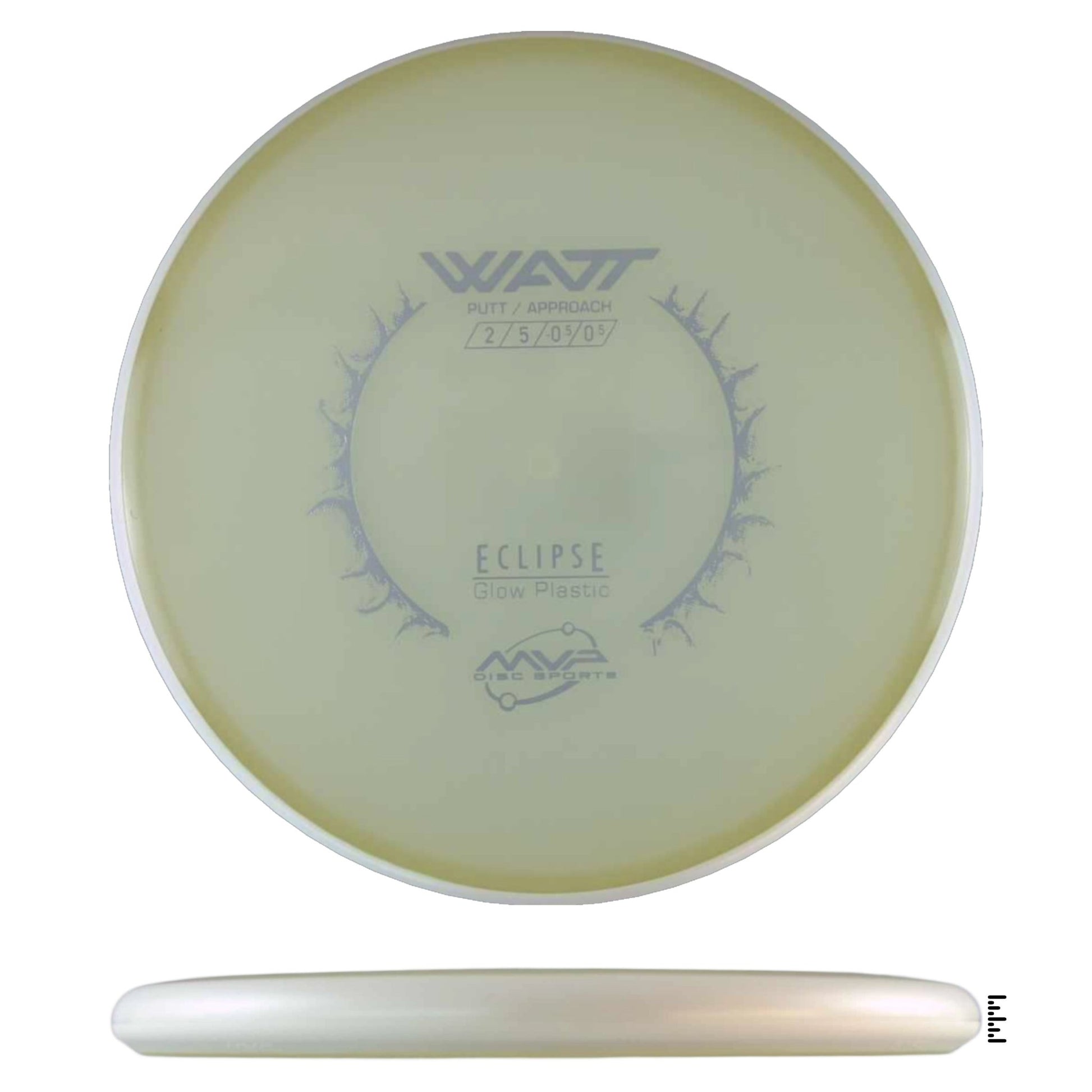 MVP Disc Sports Eclipse Watt - Glow / White - Powergrip USA