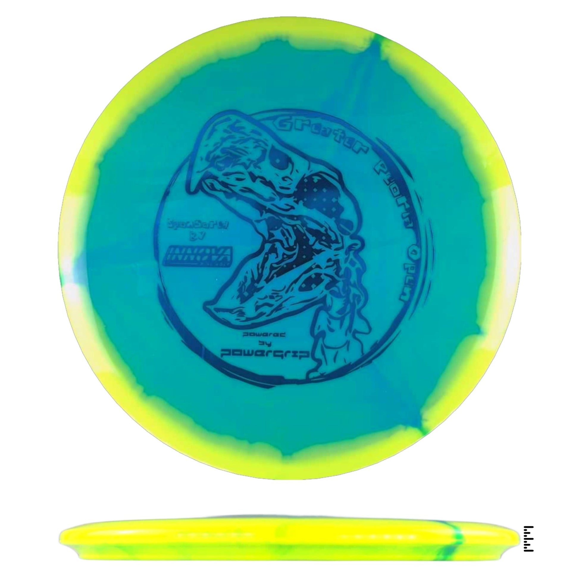 Innova Halo Roc3 - 2024 Greater Peoria Open - Blue / Yellow - Powergrip USA