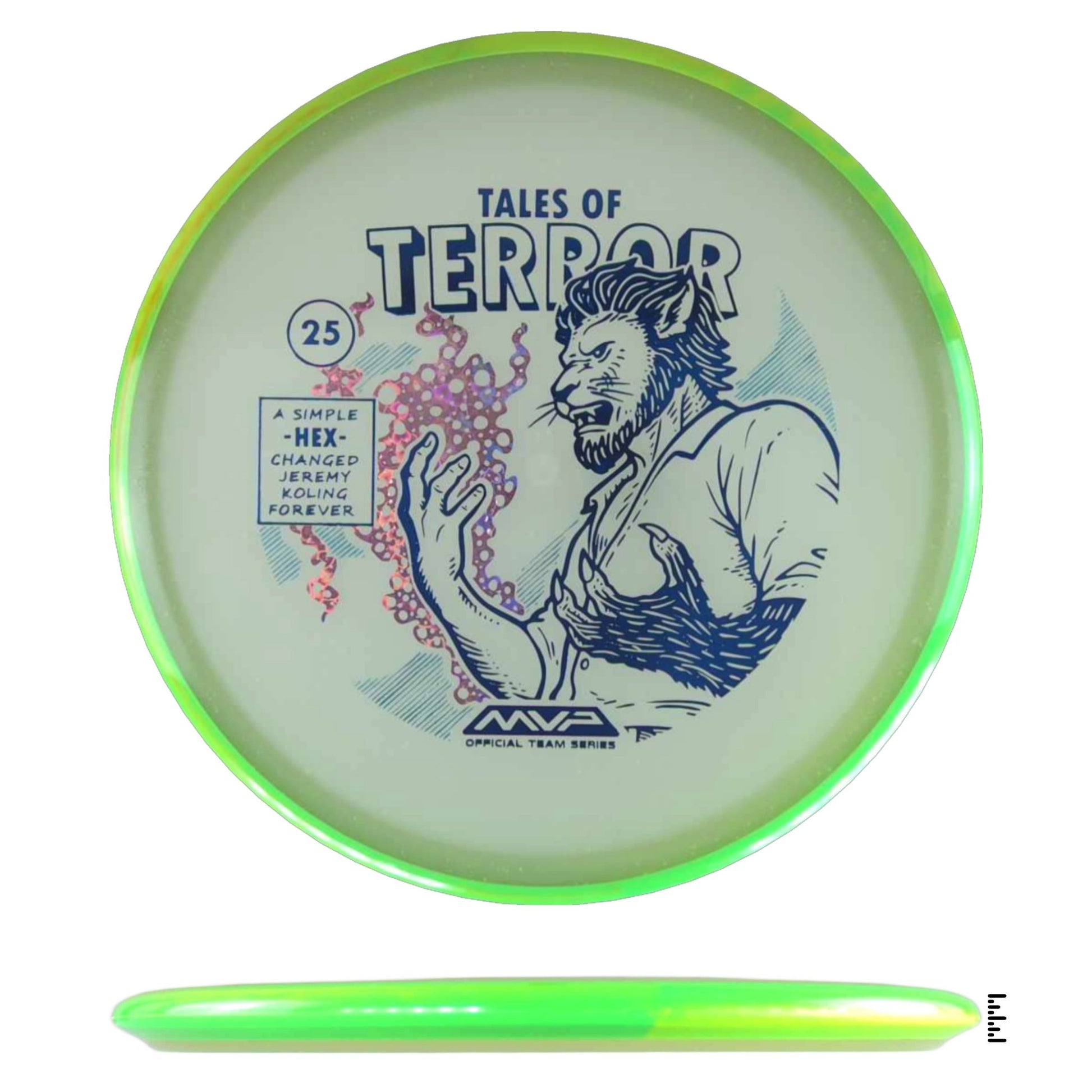 Axiom Discs Particle Eclipse Hex - 2025 Halloween Special Edition - Lime - Powergrip USA