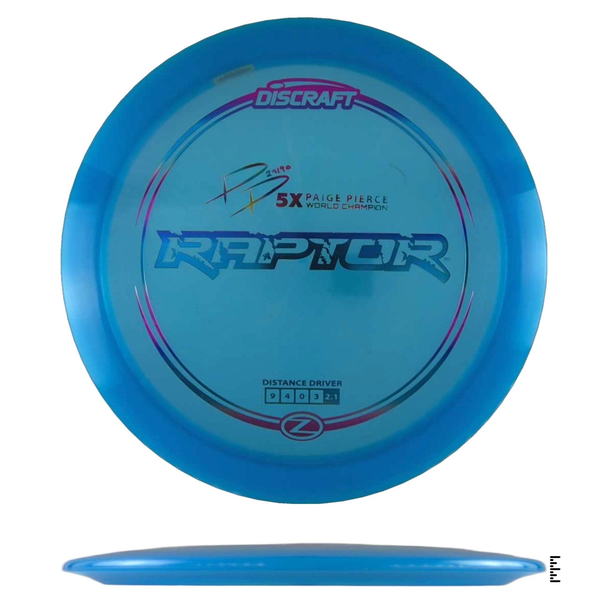 Discraft Z Line Raptor Paige Pierce 5x Edition - Sky Blue - Powergrip USA