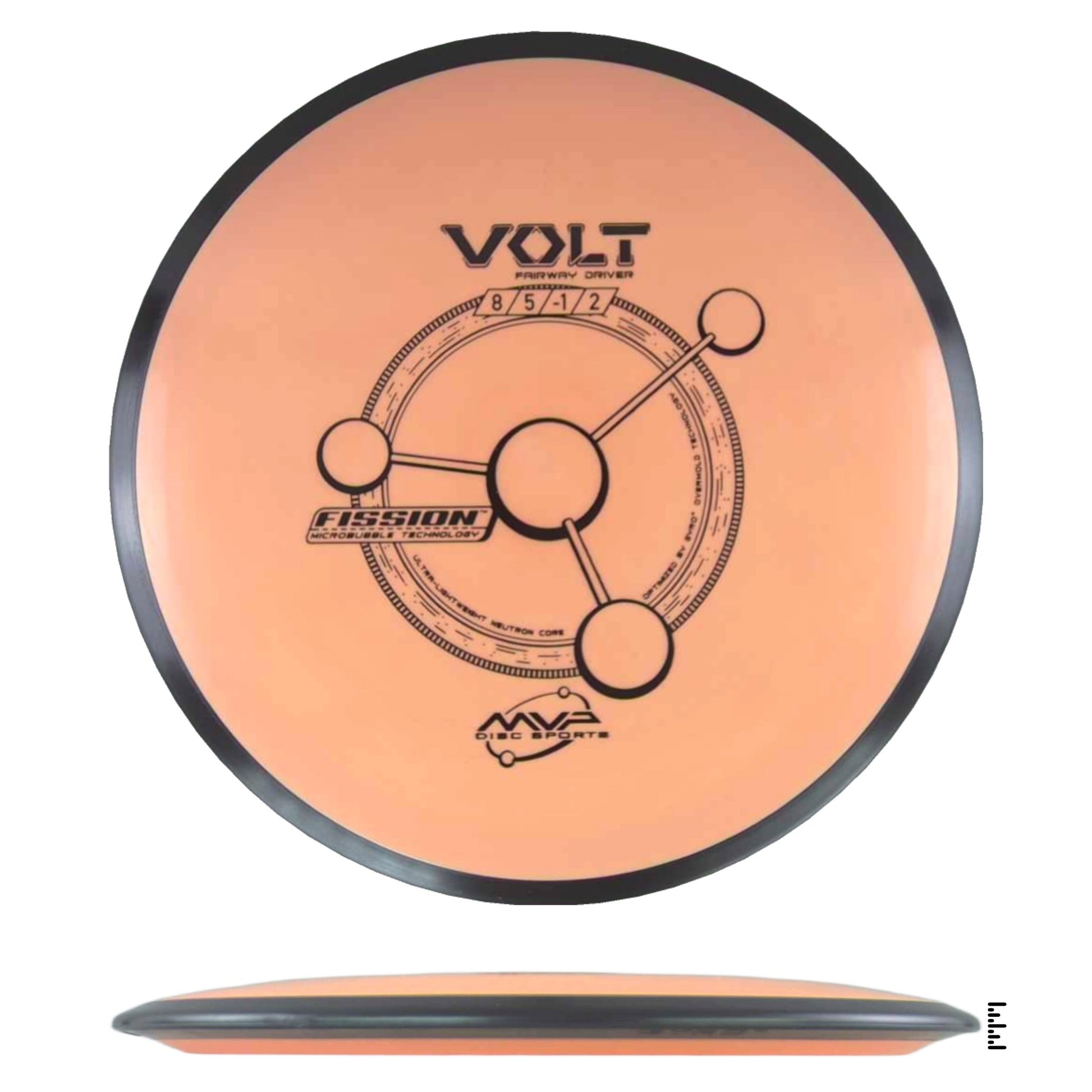 MVP Disc Sports Fission Volt - Peach - Powergrip USA