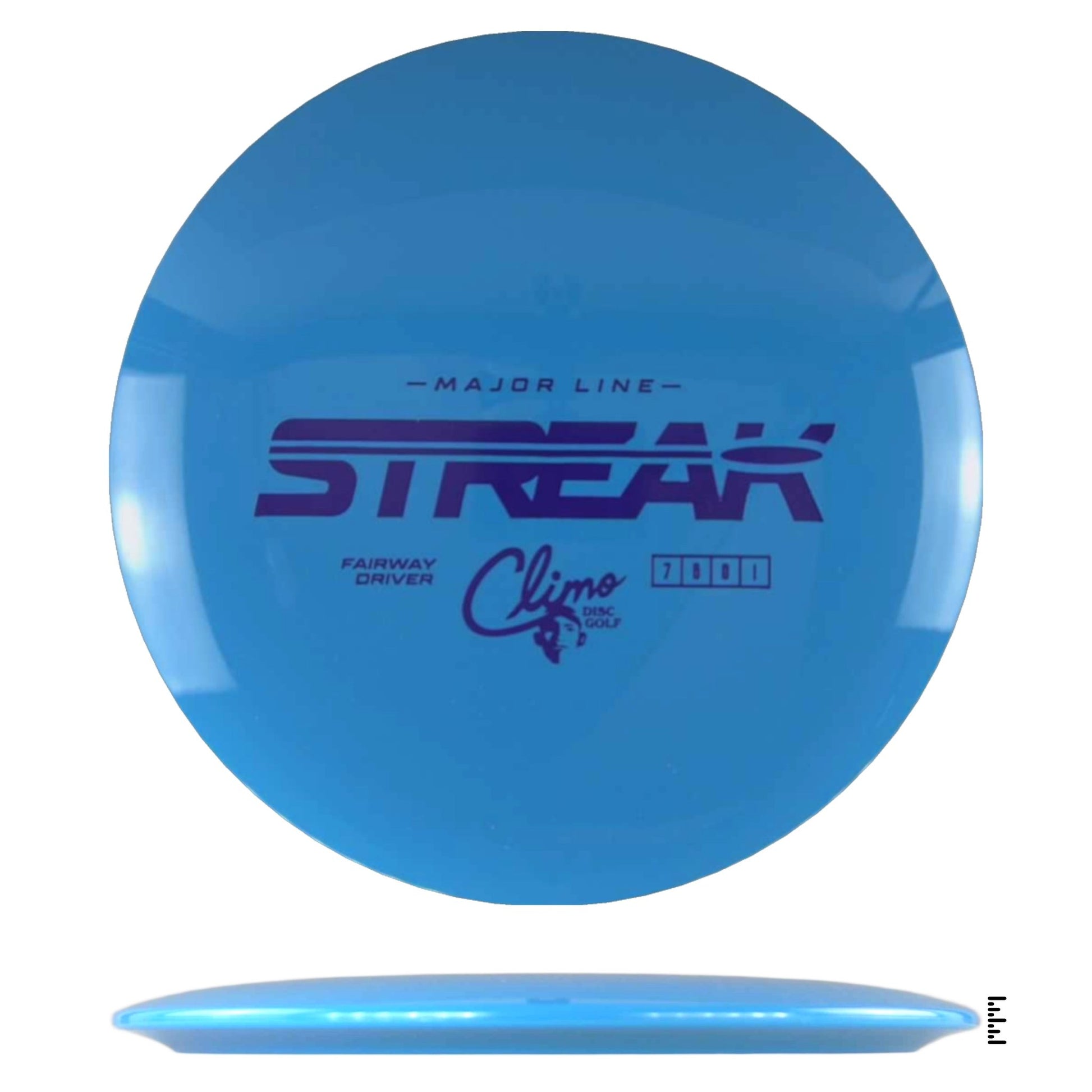 Climo Disc Golf Major Line Streak - Sky Blue - Powergrip USA