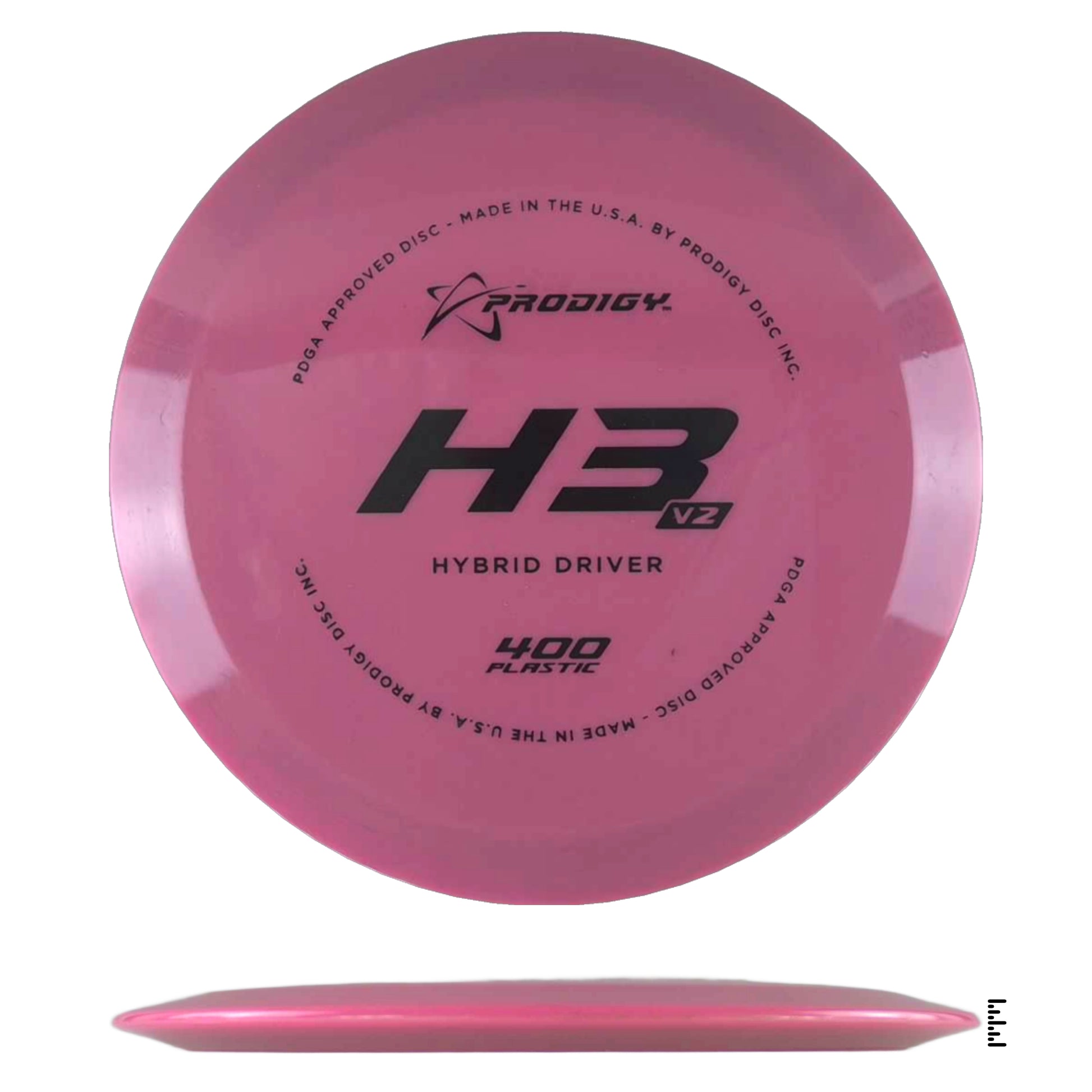 Prodigy H3 V2 Hybrid Driver disc in pink, 400 plastic