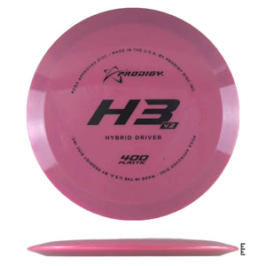 Prodigy H3 V2 Hybrid Driver disc in pink, 400 plastic