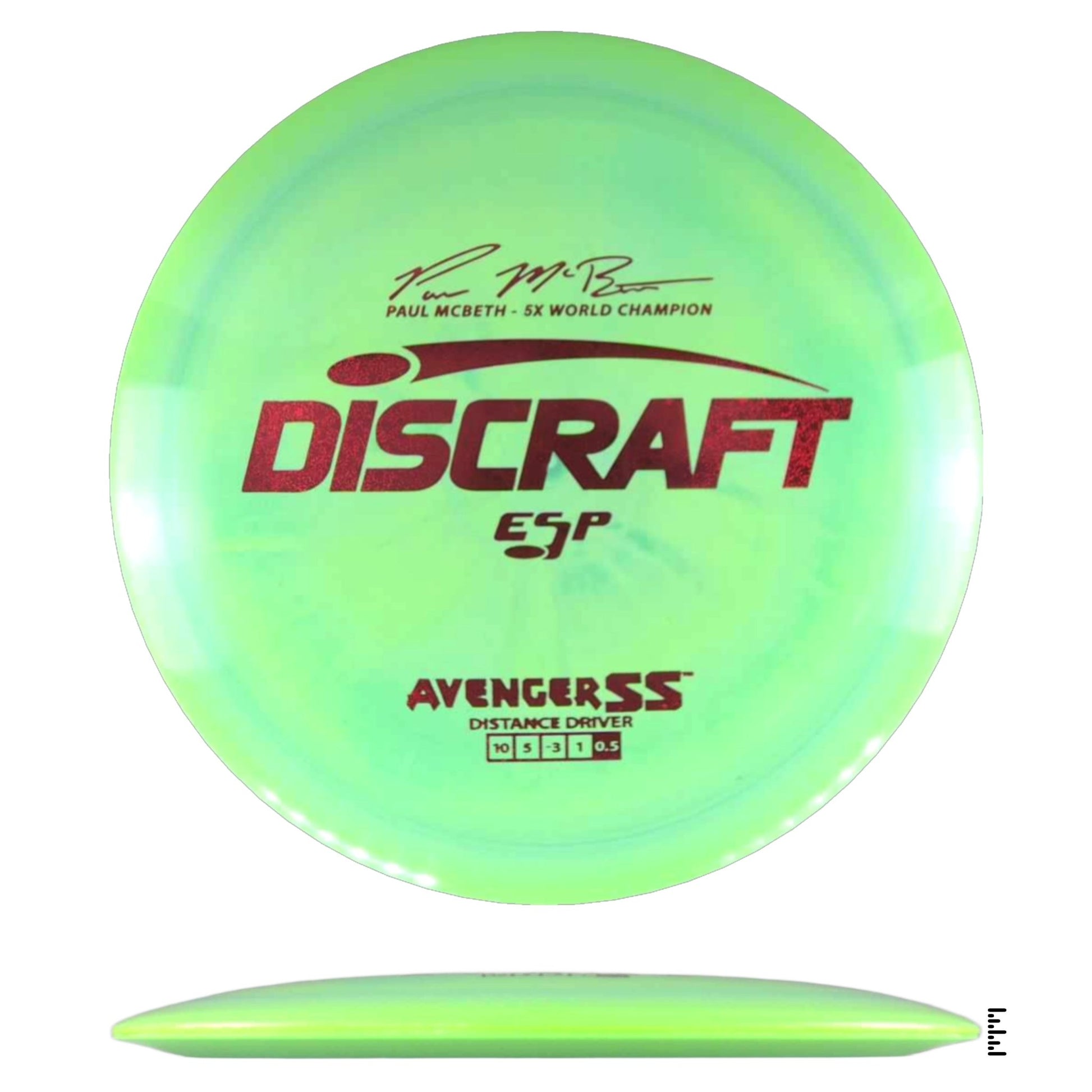 Discraft ESP Avenger SS Paul McBeth - Lime - Powergrip USA