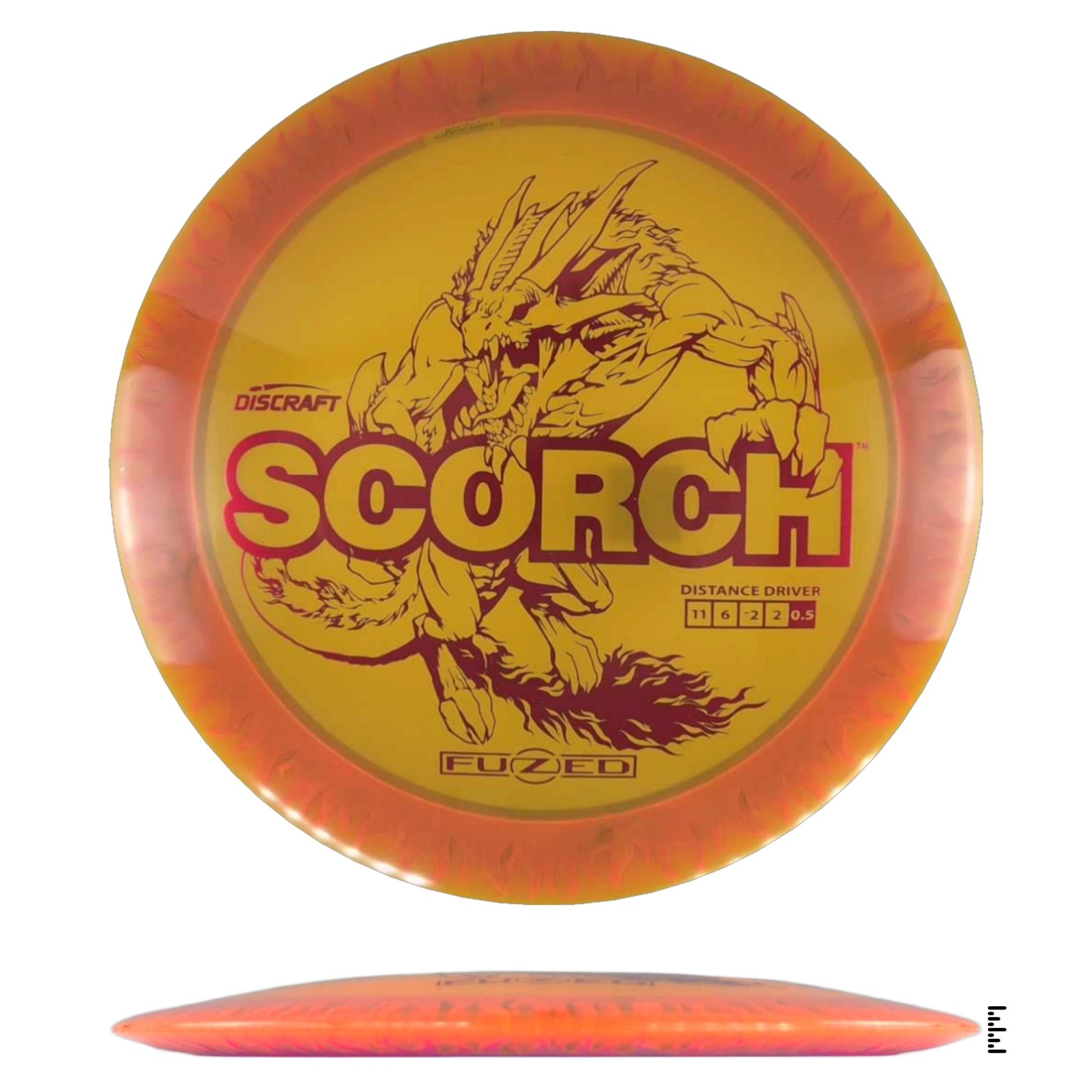Discraft Fuzed Line Scorch - Orange / Magenta - Powergrip USA