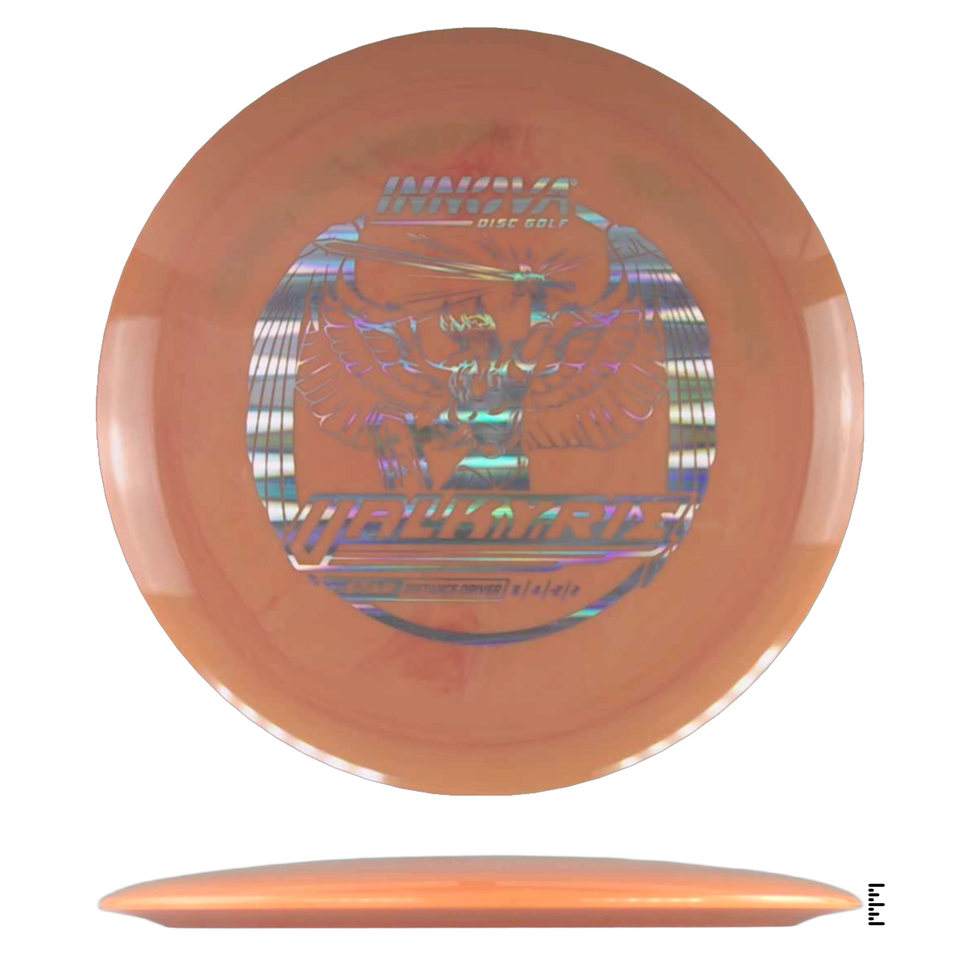 Orange Valkyrie disc golf disc