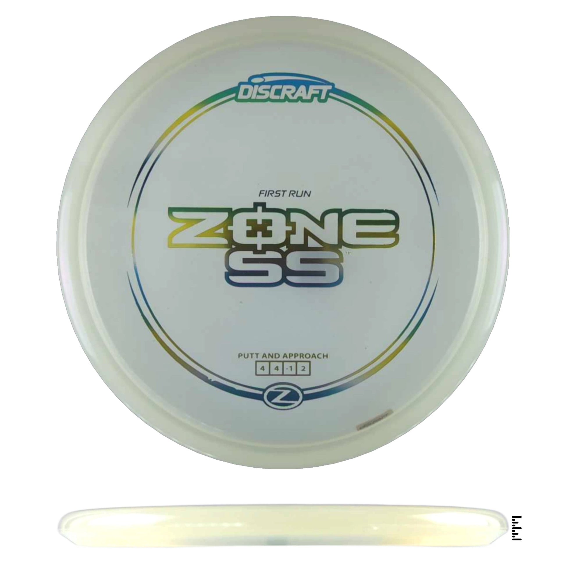 Discraft Z Line Zone SS - First Run - White - Powergrip USA