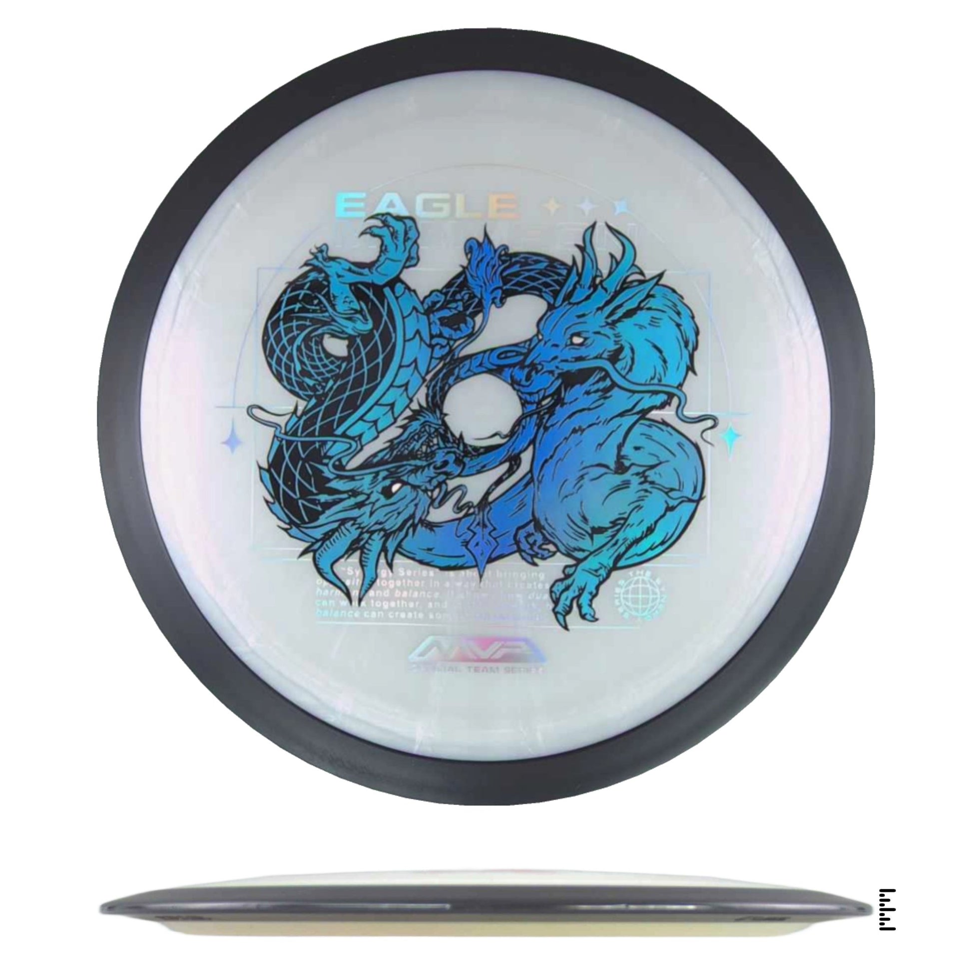 MVP Disc Sports Plasma Dimension - Eagle McMahon Team Series - White - Powergrip USA