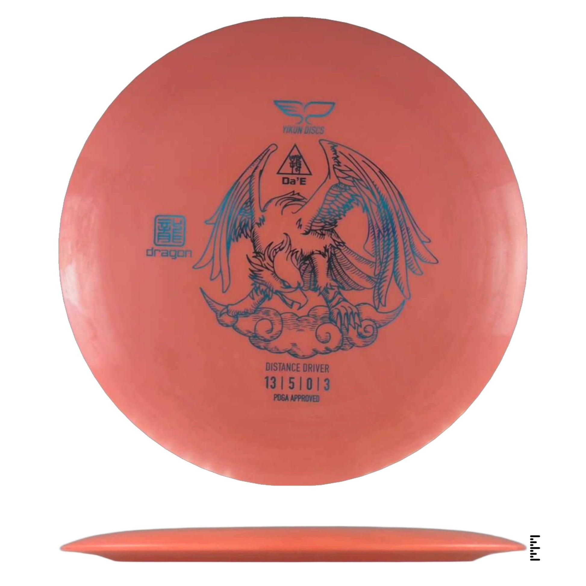 Yikun Discs Dragon Da’E - Orange - Powergrip USA