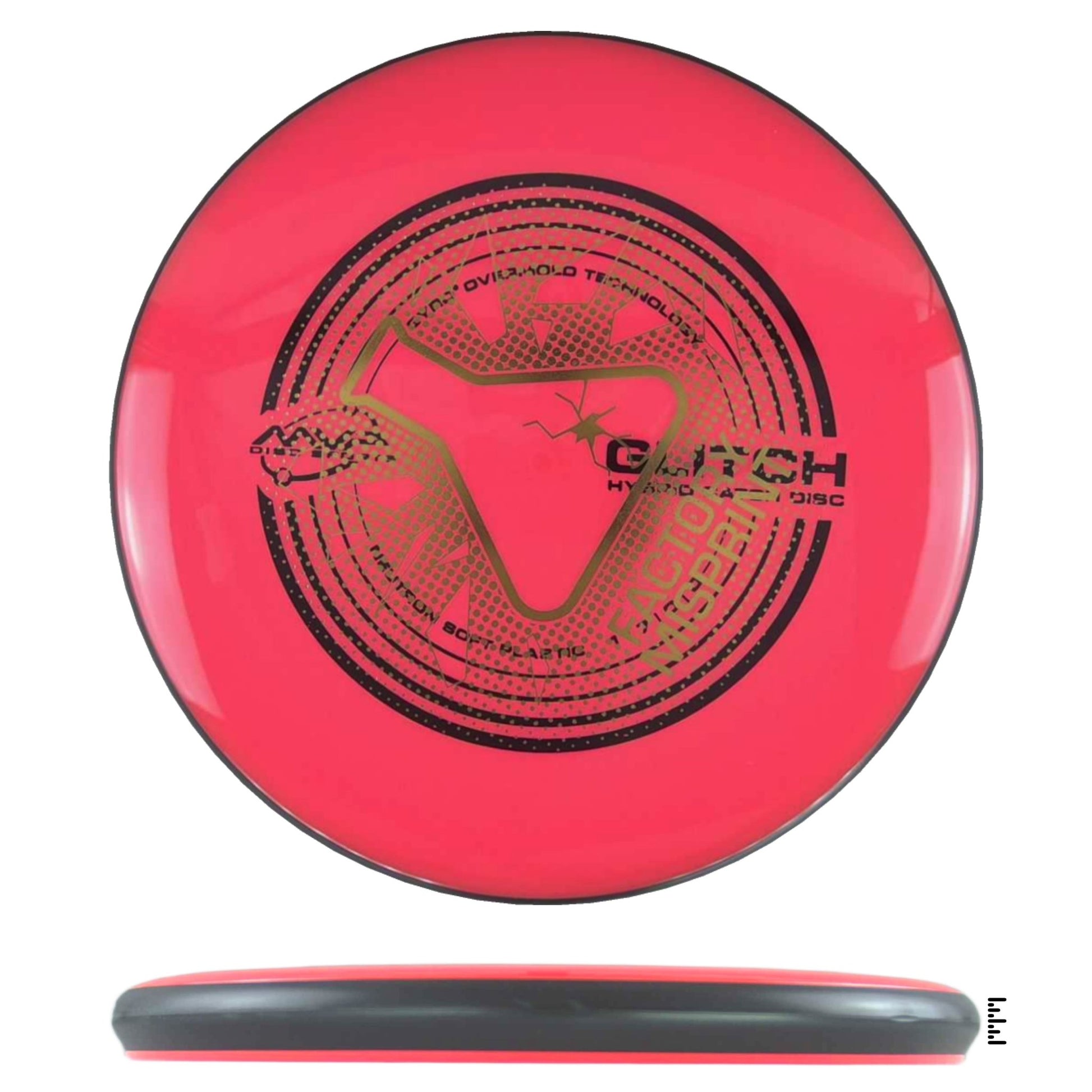 MVP Disc Sports Neutron Soft Glitch Factory Misprint - Light Red - Powergrip USA