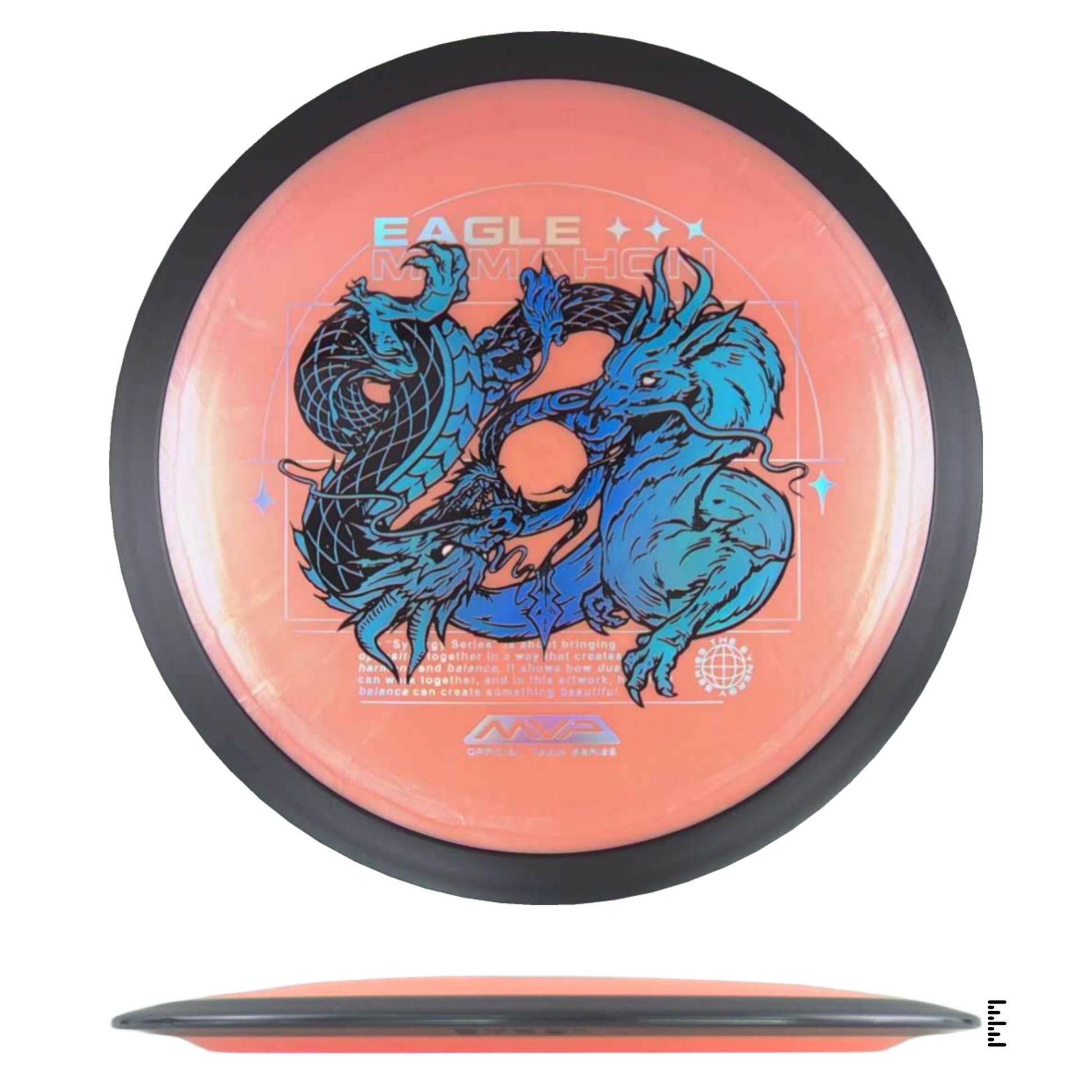MVP Disc Sports Plasma Dimension - Eagle McMahon Team Series - Light Orange - Powergrip USA