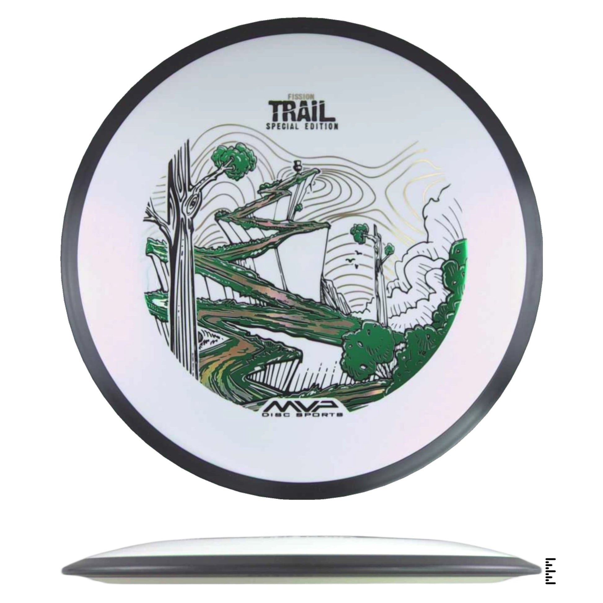MVP Disc Sports Fission Trail - Special Edition - White - Powergrip USA