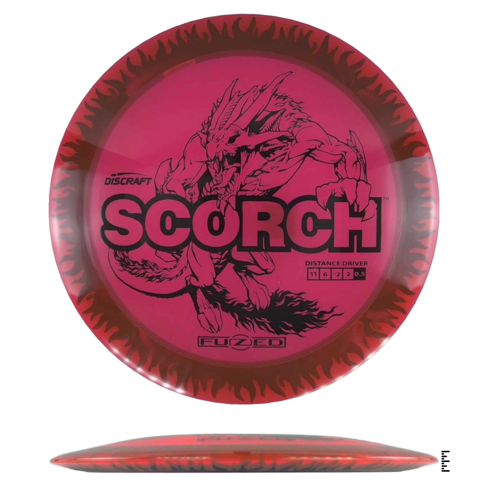 Discraft Fuzed Line Scorch - Red / Black - Powergrip USA