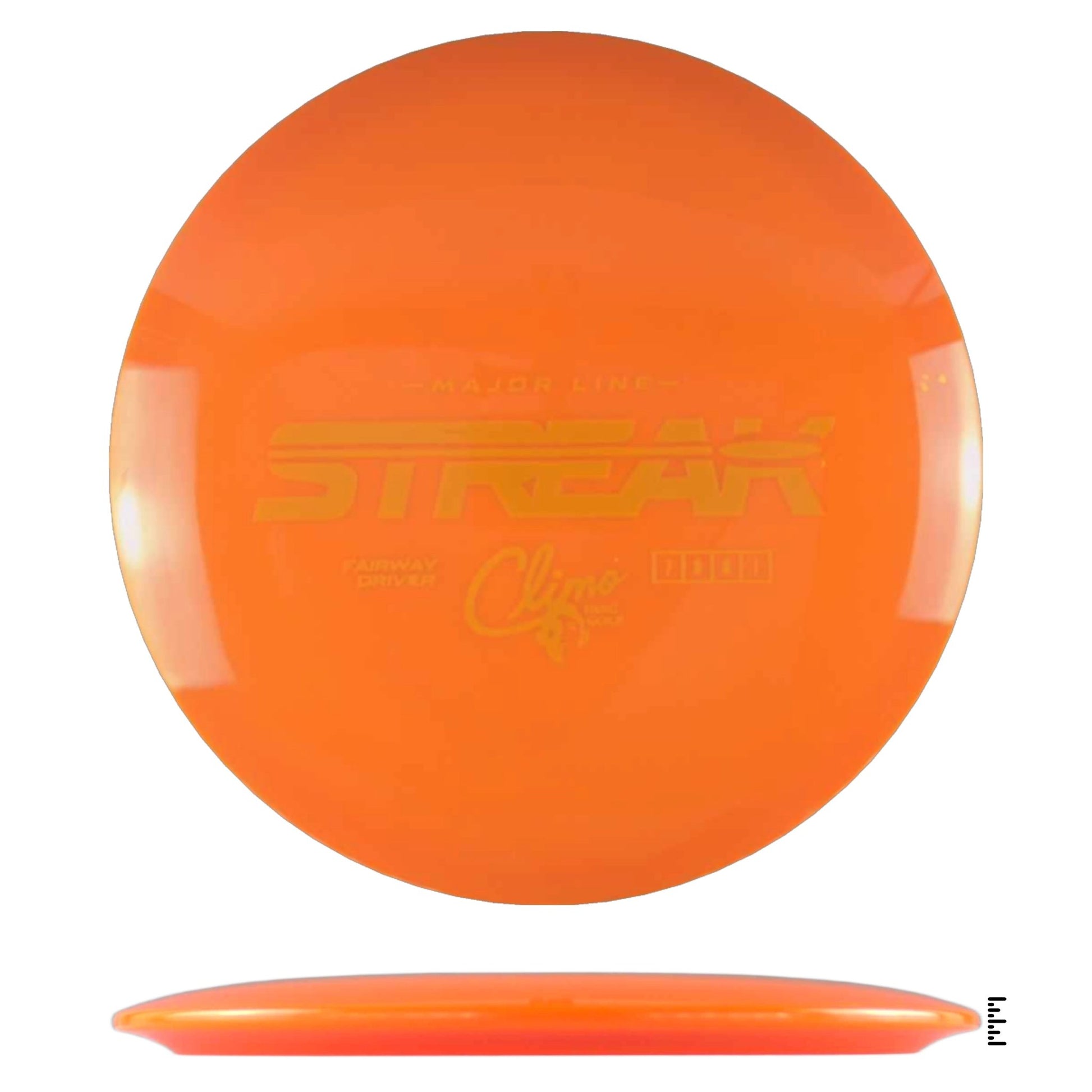 Climo Disc Golf Major Line Streak - Orange - Powergrip USA