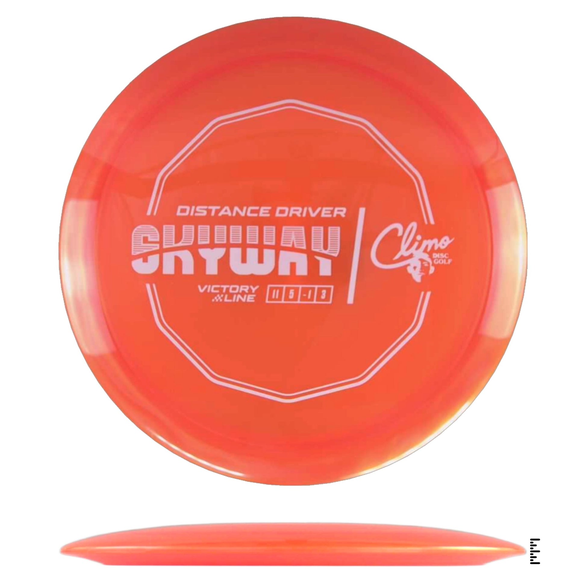 Climo Disc Golf Victory Line Skyway - Orange - Powergrip USA