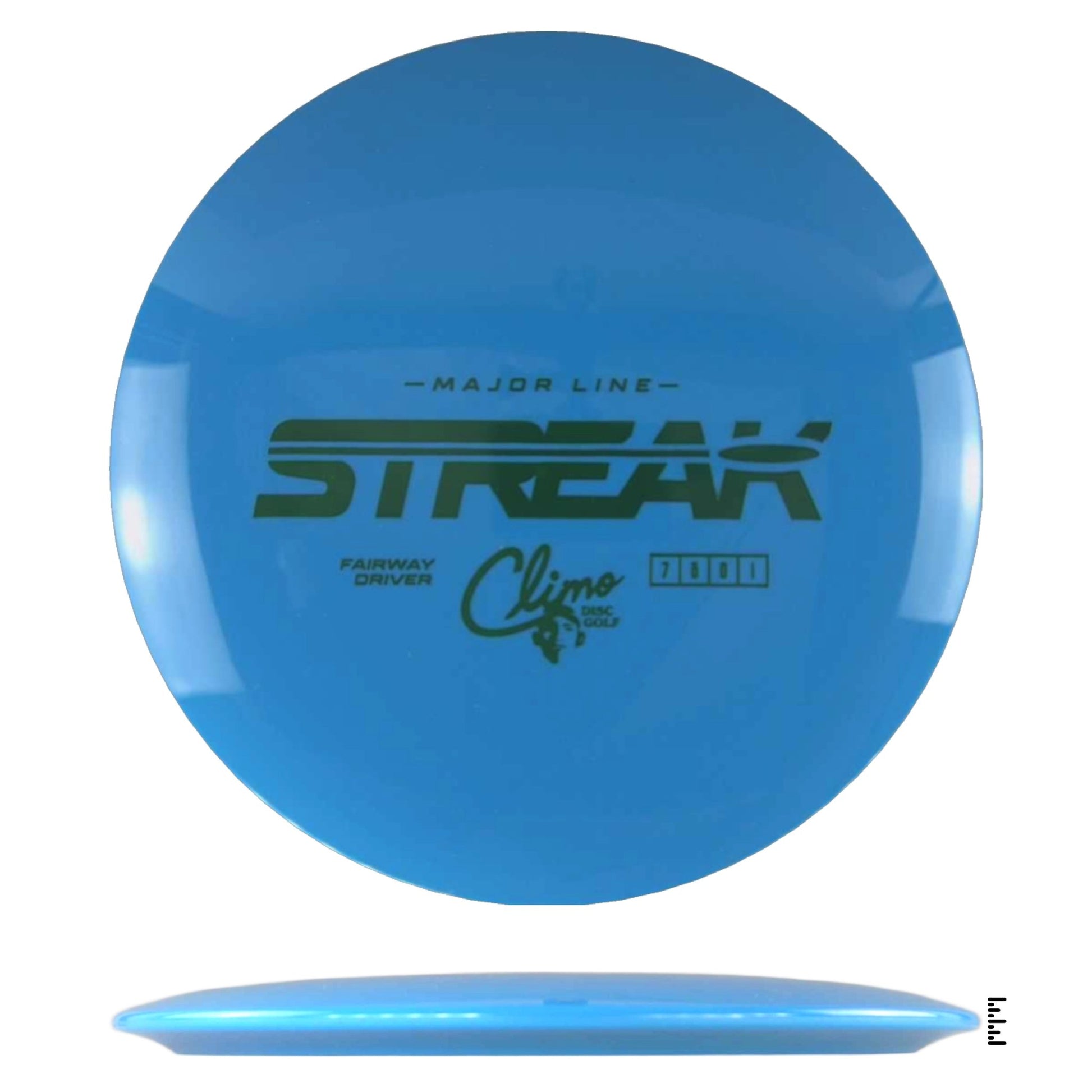 Climo Disc Golf Major Line Streak - Sky Blue - Powergrip USA