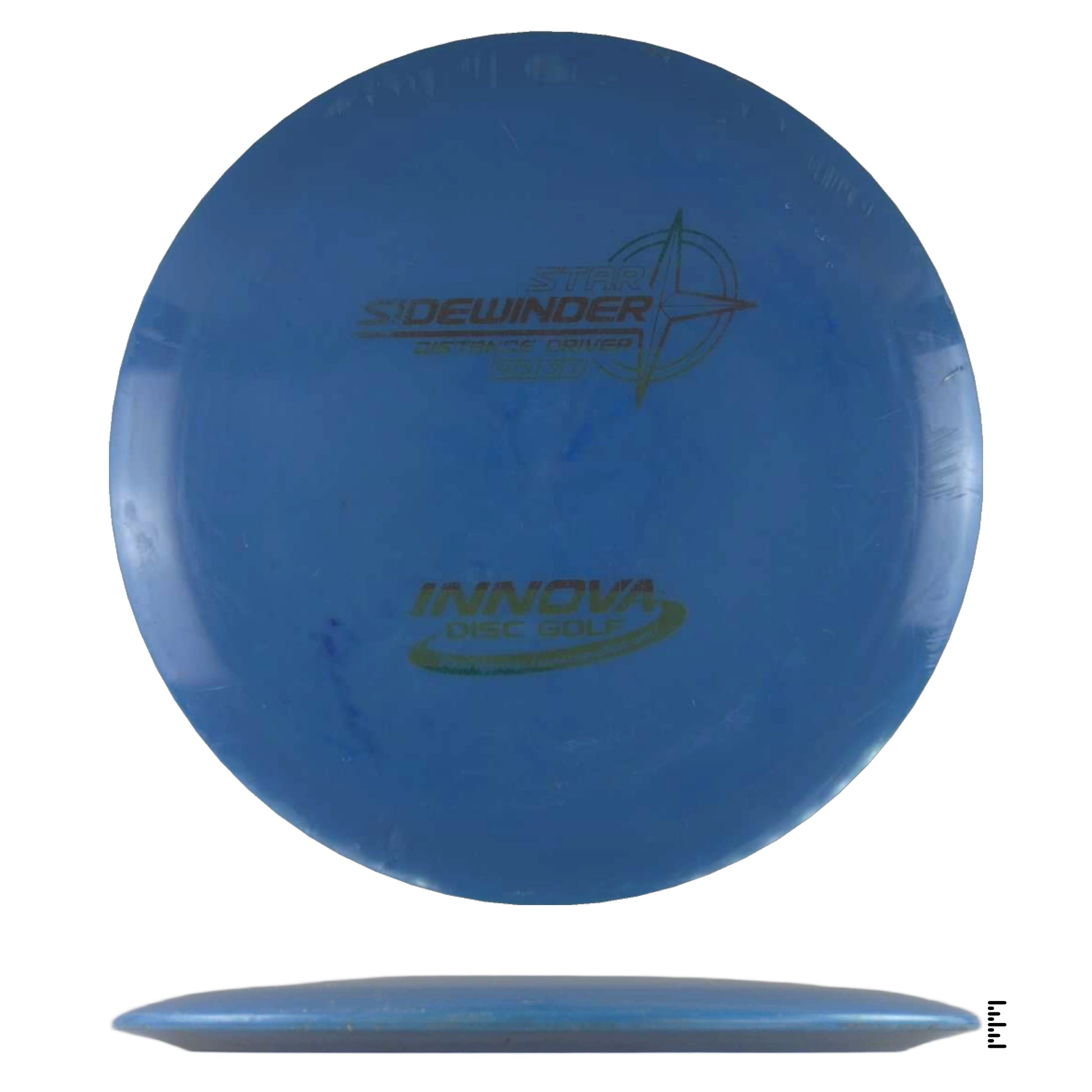 Blue Innova Sidewinder disc golf disc