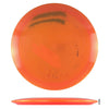 Orange disc golf disc