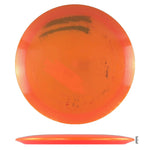 Orange disc golf disc