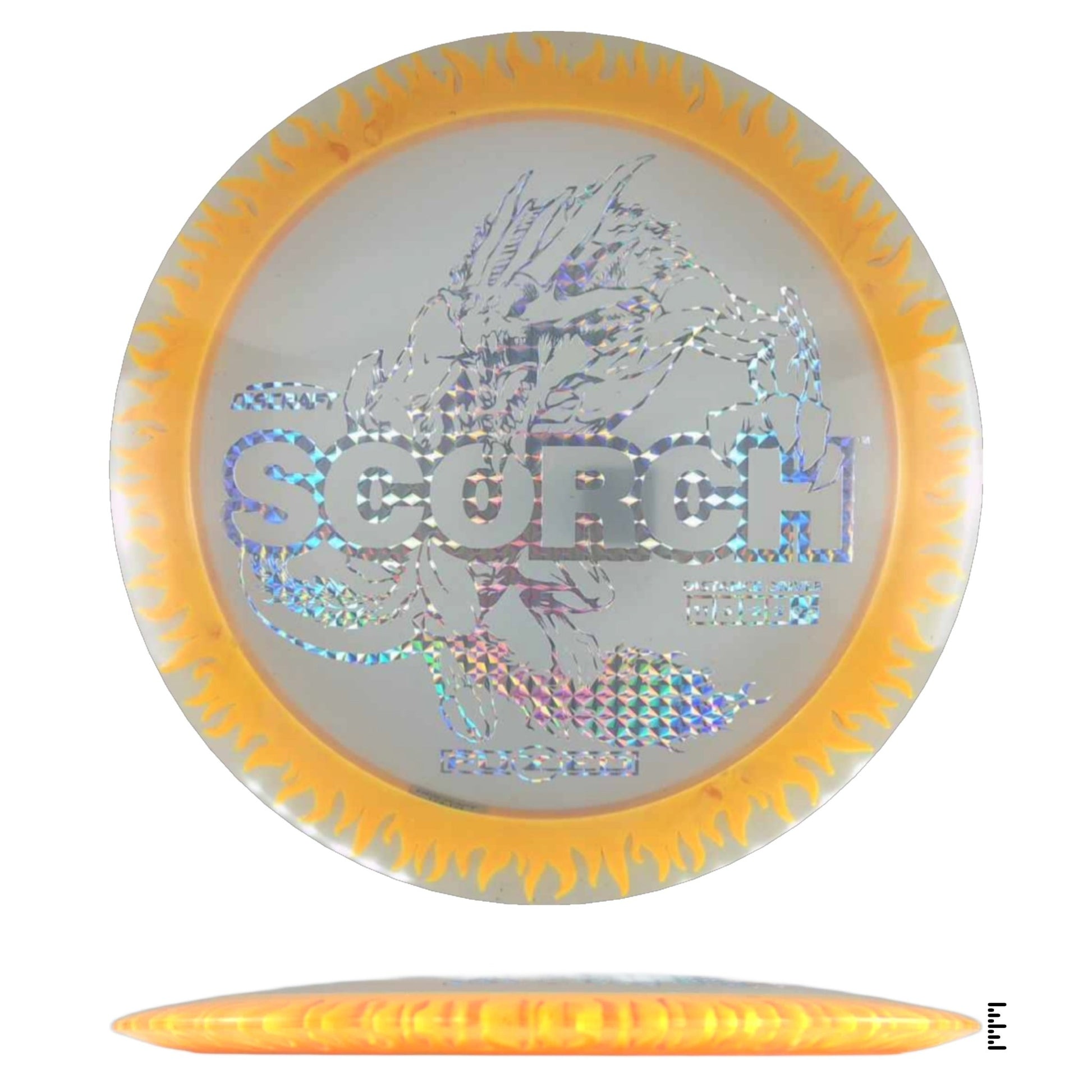 Discraft Fuzed Line Scorch - Clear / Orange - Powergrip USA