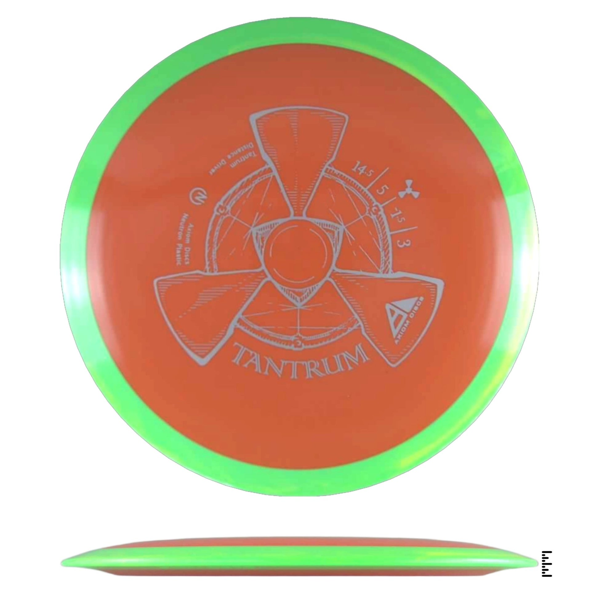 Axiom Discs Neutron Tantrum - Orange / Green - Powergrip USA