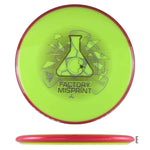 Axiom Discs Neutron Hex Factory Misprint - Fluorescent Yellow / Red - Powergrip USA