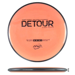 MVP Disc Sports Neutron Detour - Light Orange - Powergrip USA