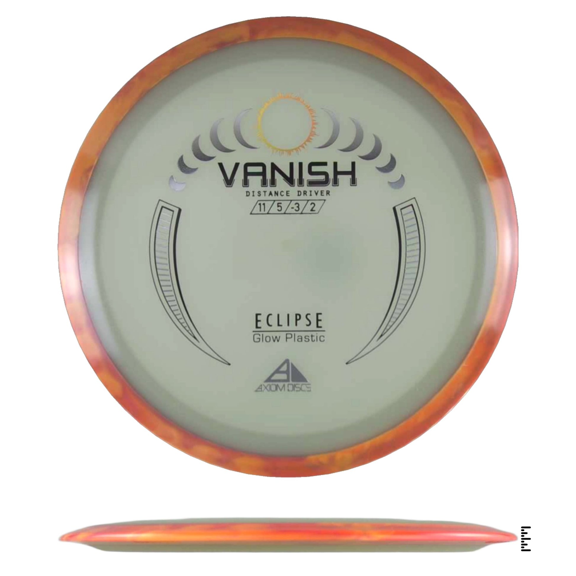 Axiom Discs Eclipse Vanish - Dark Orange - Powergrip USA