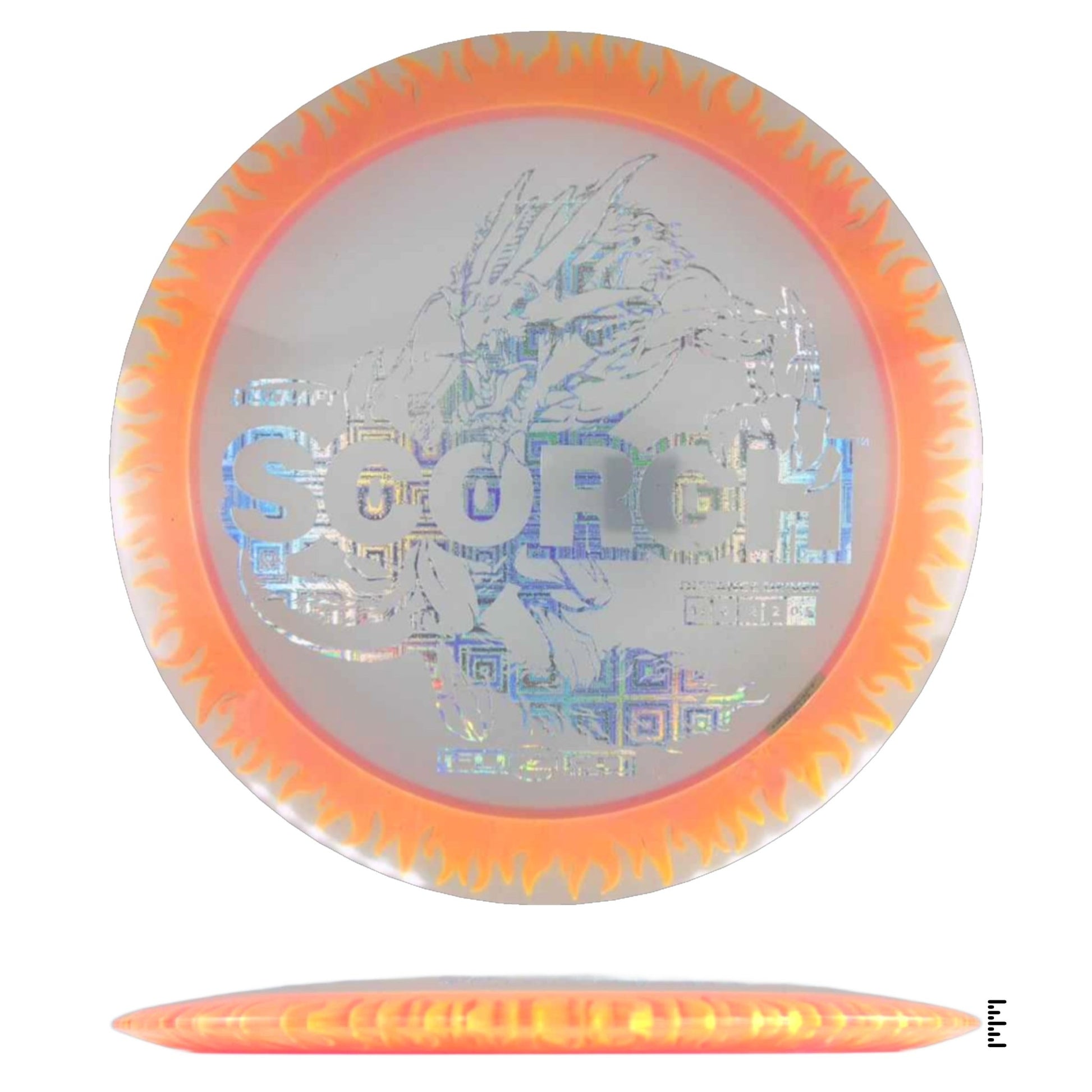 Discraft Fuzed Line Scorch - Clear / Orange - Powergrip USA