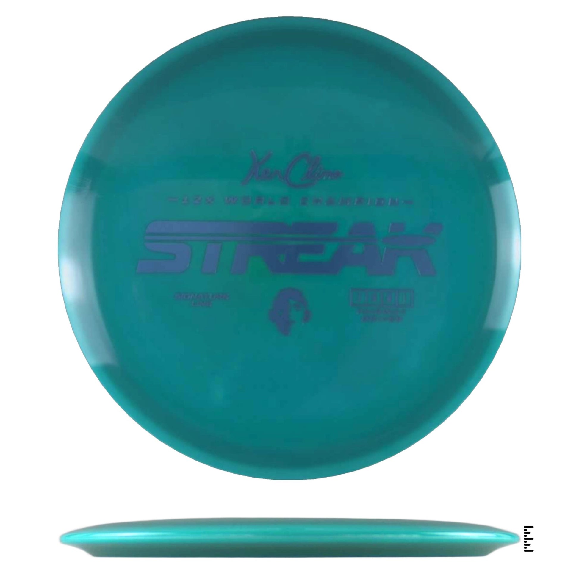 Climo Disc Golf Signature Line Streak - Teal - Powergrip USA