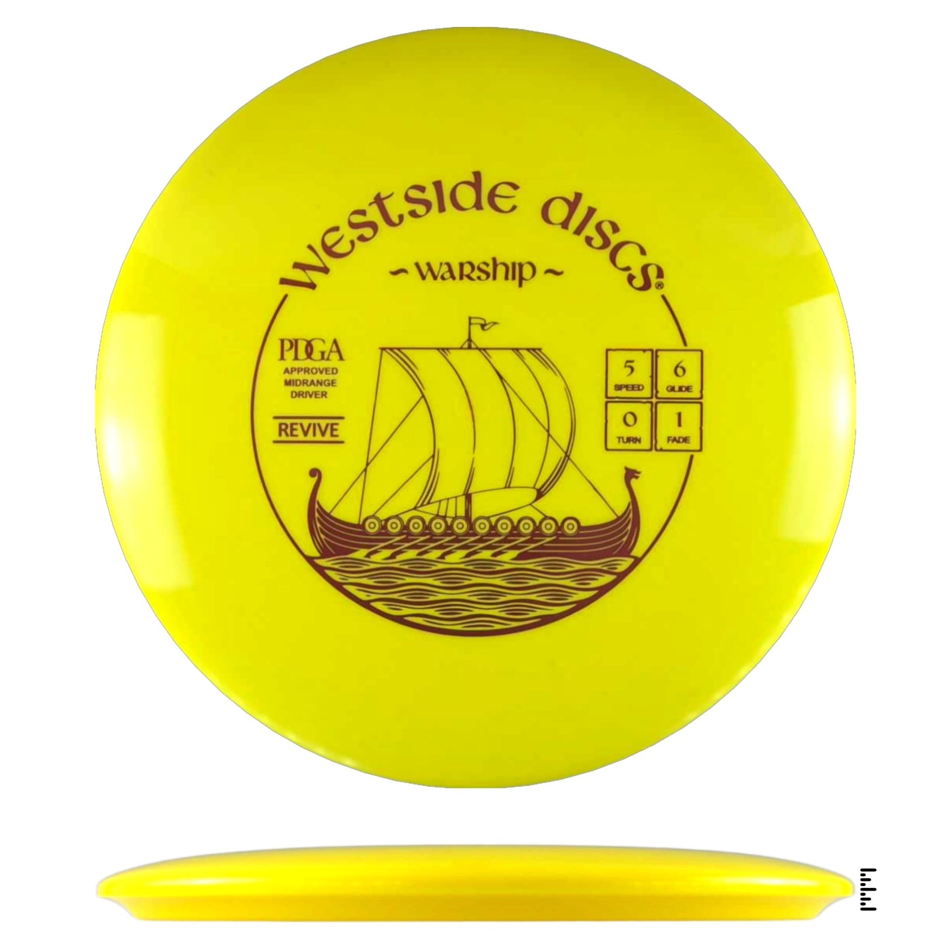 Westside Discs Revive Warship - Yellow - Powergrip USA