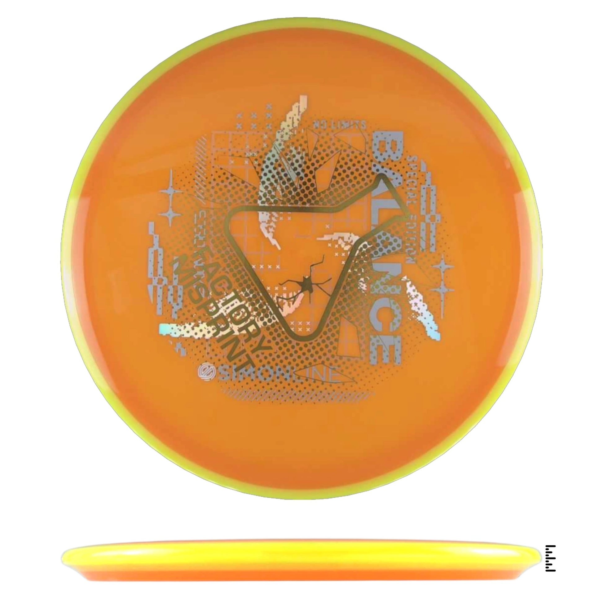 Axiom Discs Neutron Balance Factory Misprint - Orange / Yellow - Powergrip USA