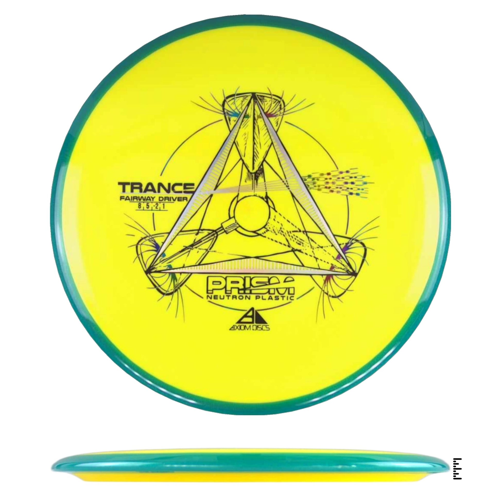 Axiom Discs Prism Neutron Trance - Yellow / Blue - Powergrip USA