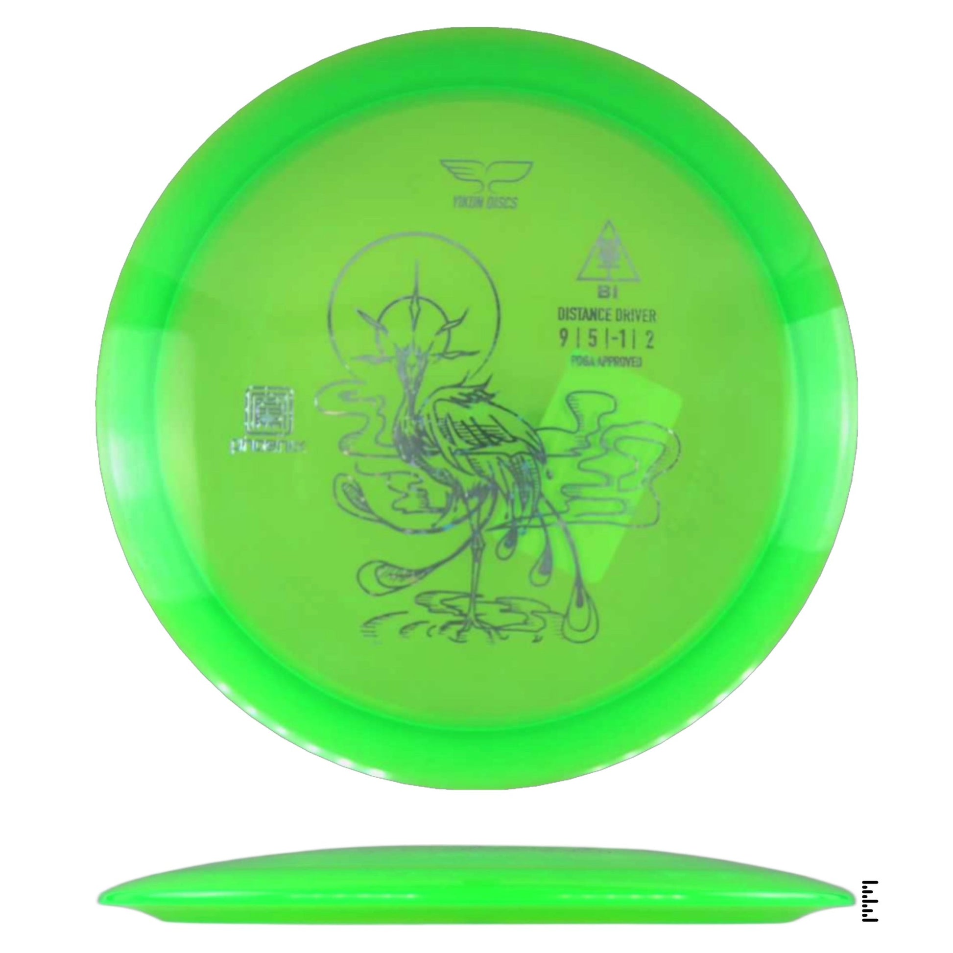 Yikun Discs Phoenix Bi - Green - Powergrip USA