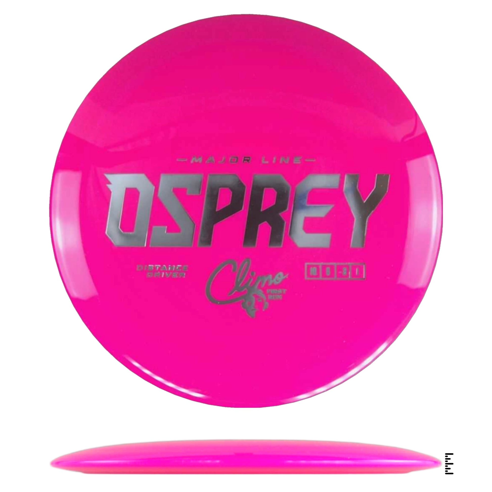 Climo Disc Golf Major Line Osprey First Run - Hot Pink - Powergrip USA