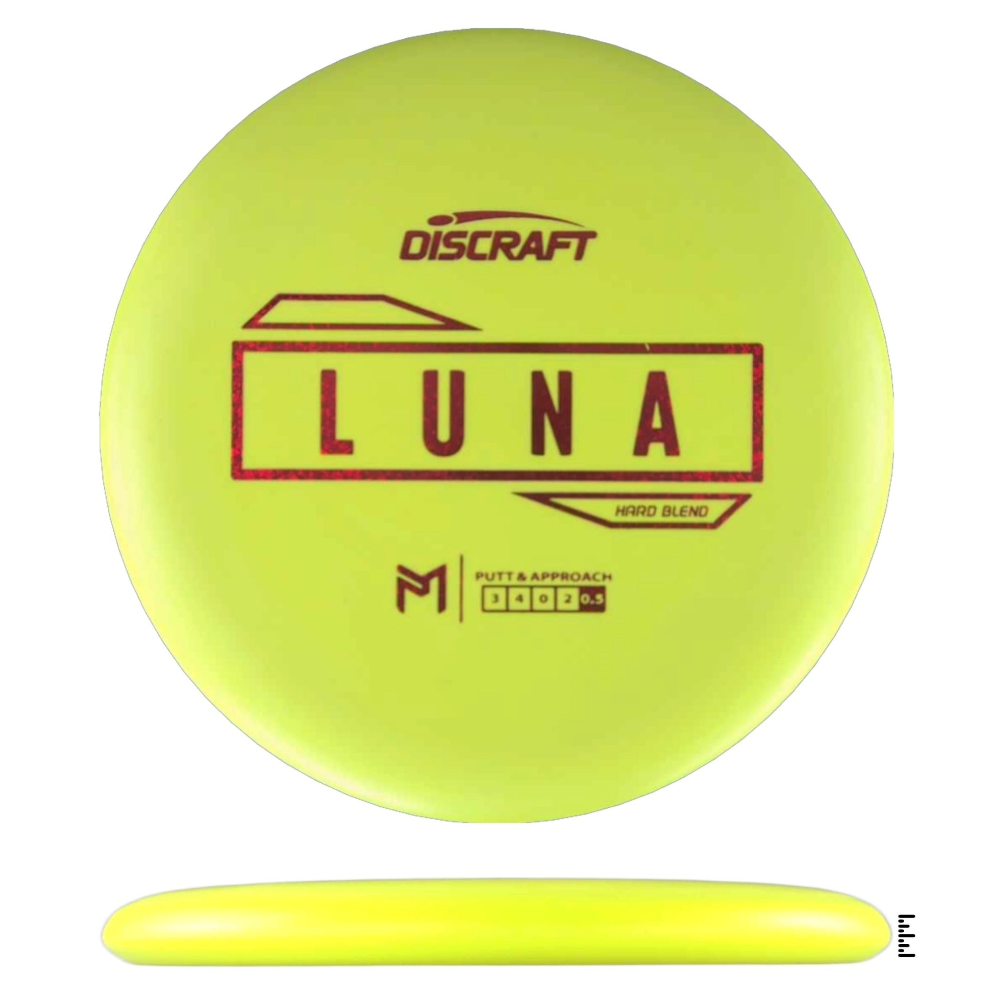 Discraft Putter Line Hard Luna - Yellow - Powergrip USA